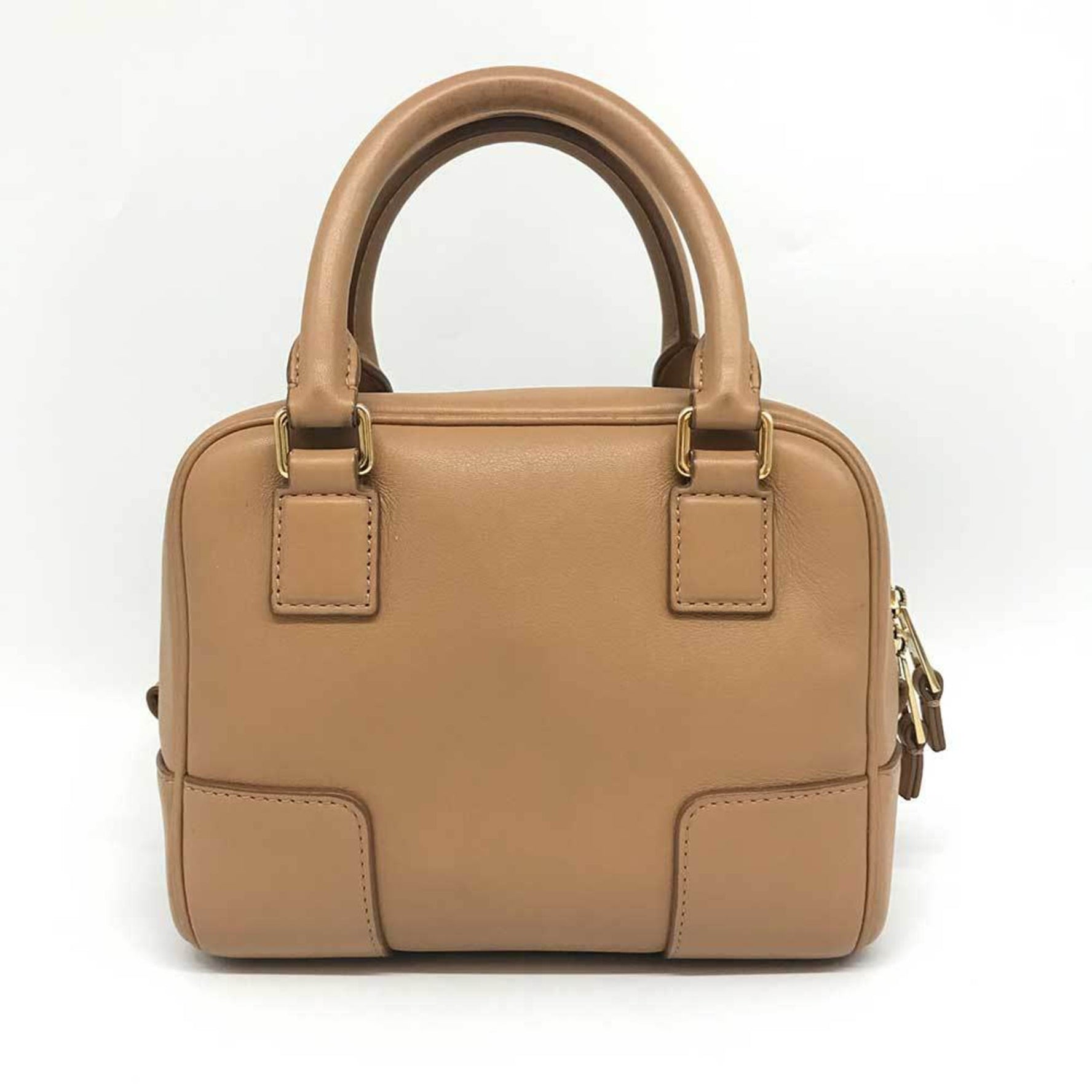 LOEWE Amazona 16 Square Bag in Napa Calf Warm Desert Gold