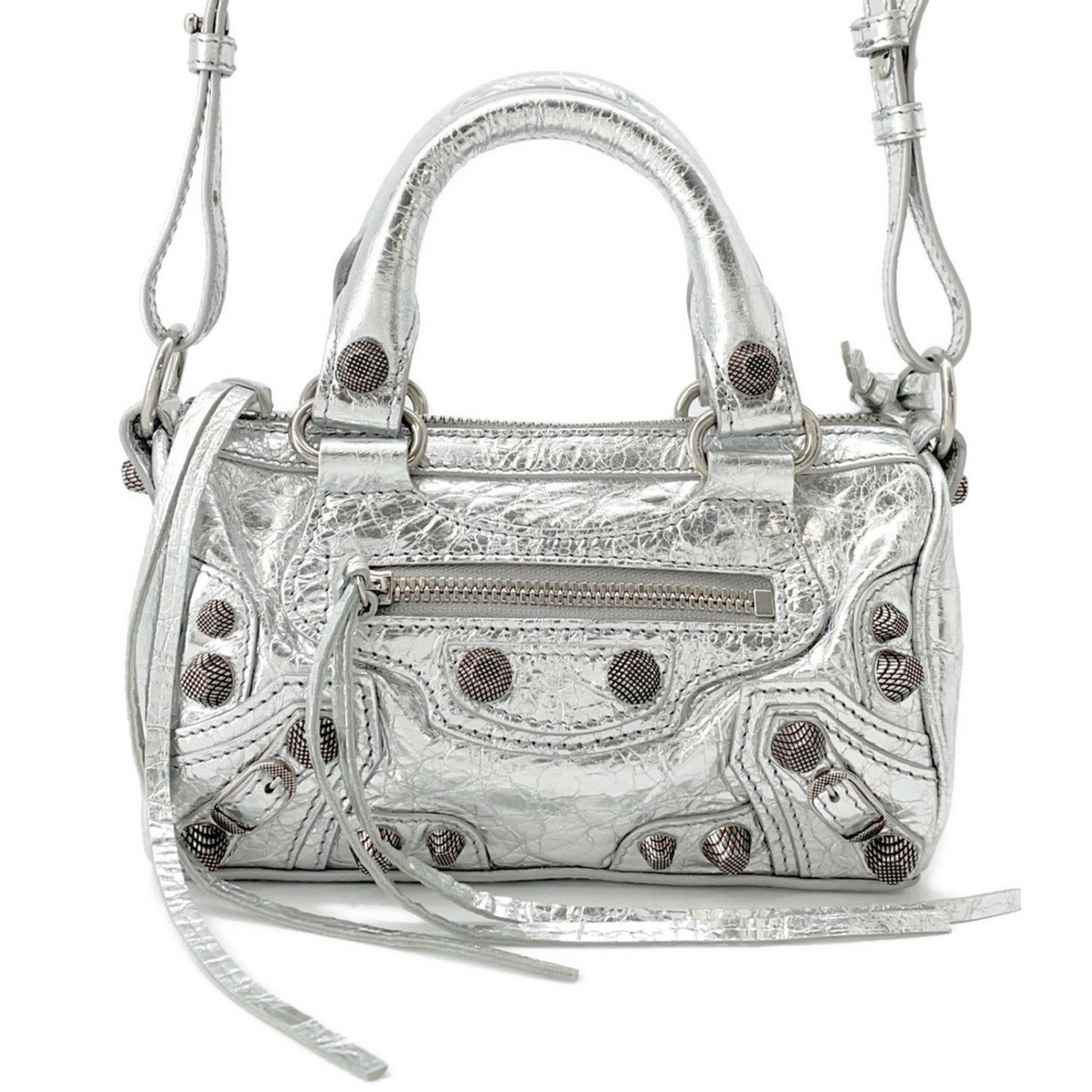 Balenciaga Le Cagoule Nano Leather Handbag