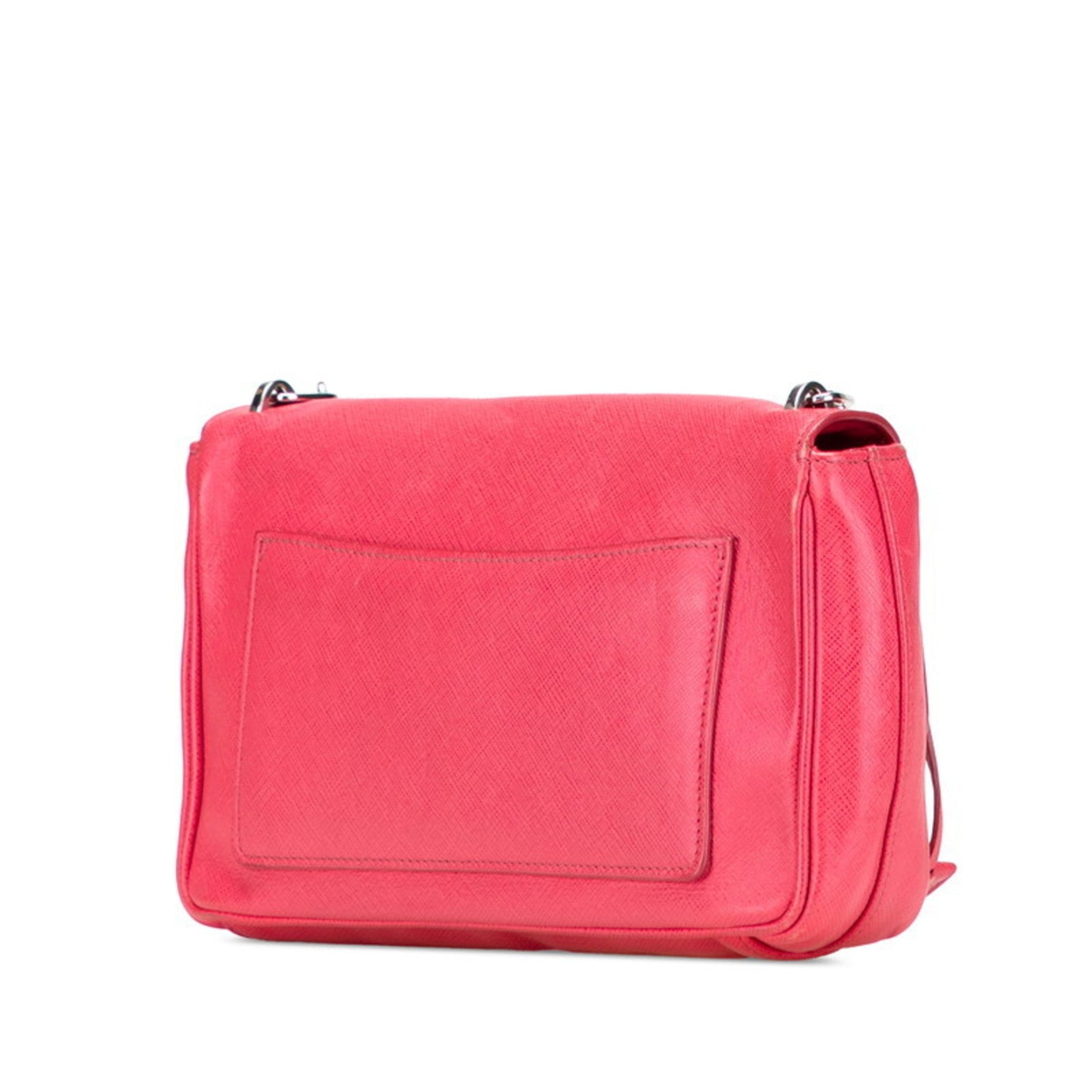 Prada Crossbody Chain Shoulder Bag in Saffiano Leather