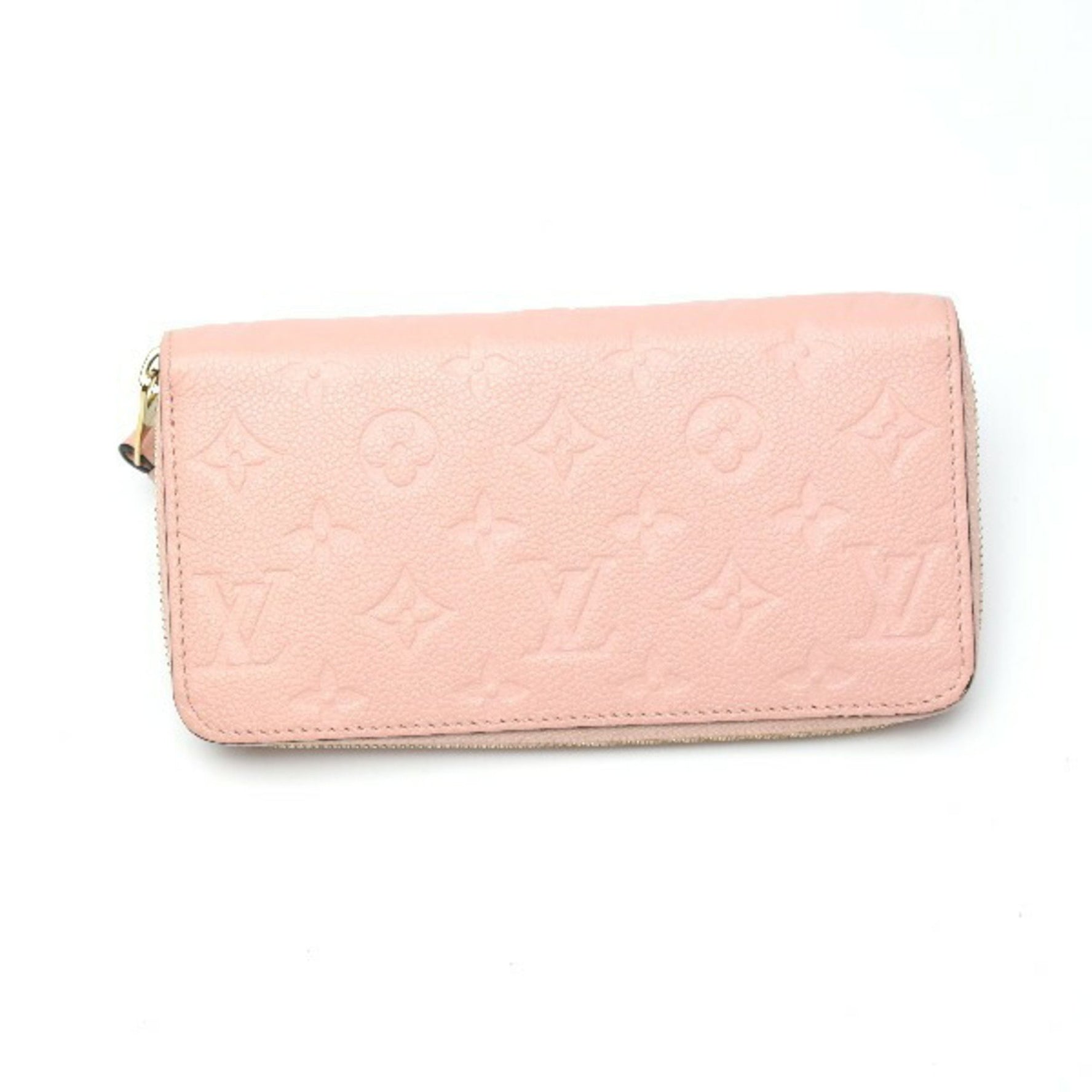 Louis Vuitton Zippy Wallet Empreinte Round Zipper Rose Poudre Long LV