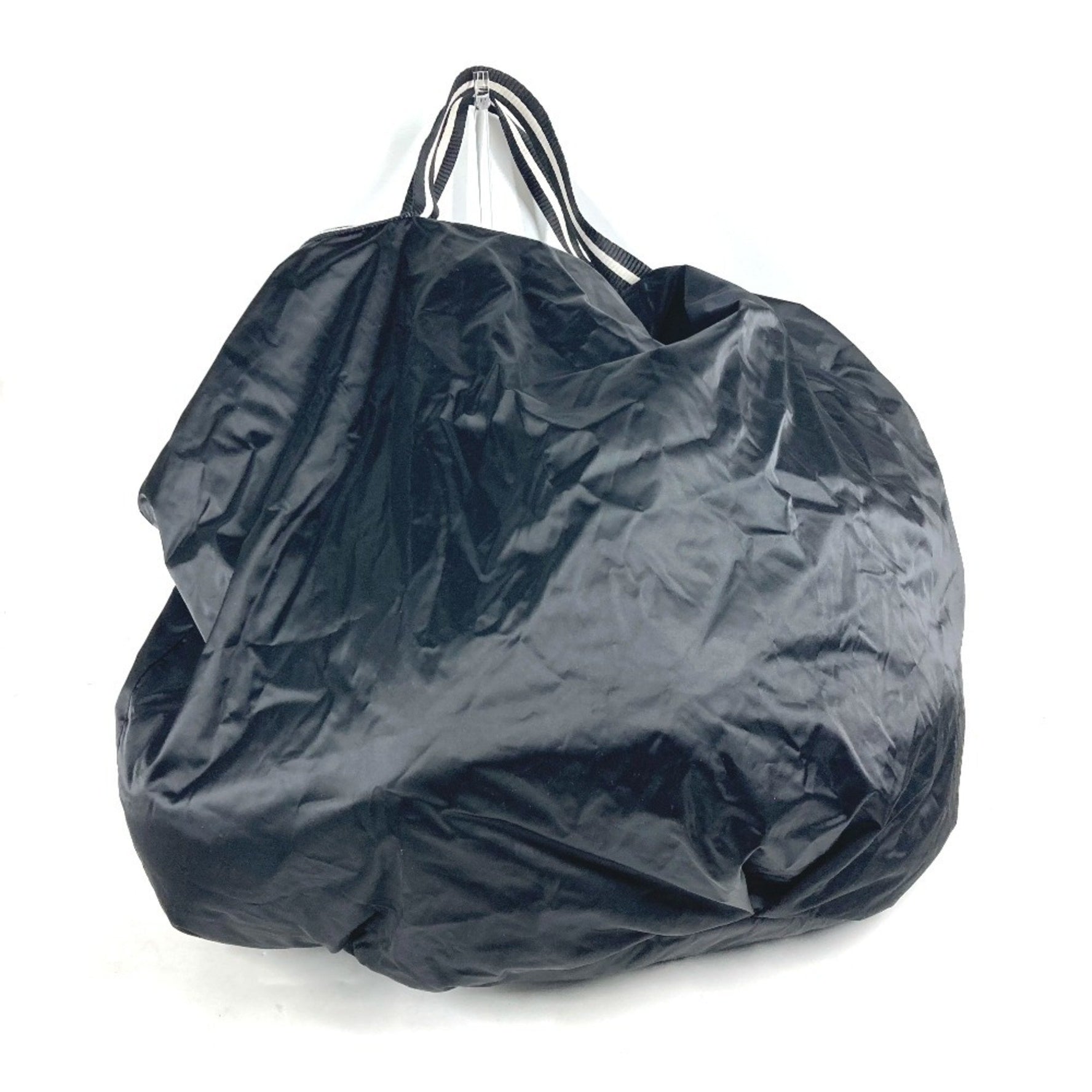 CHANEL Sports CC Coco Mark Extra Large Boston Bag Shoulder Nylon Black