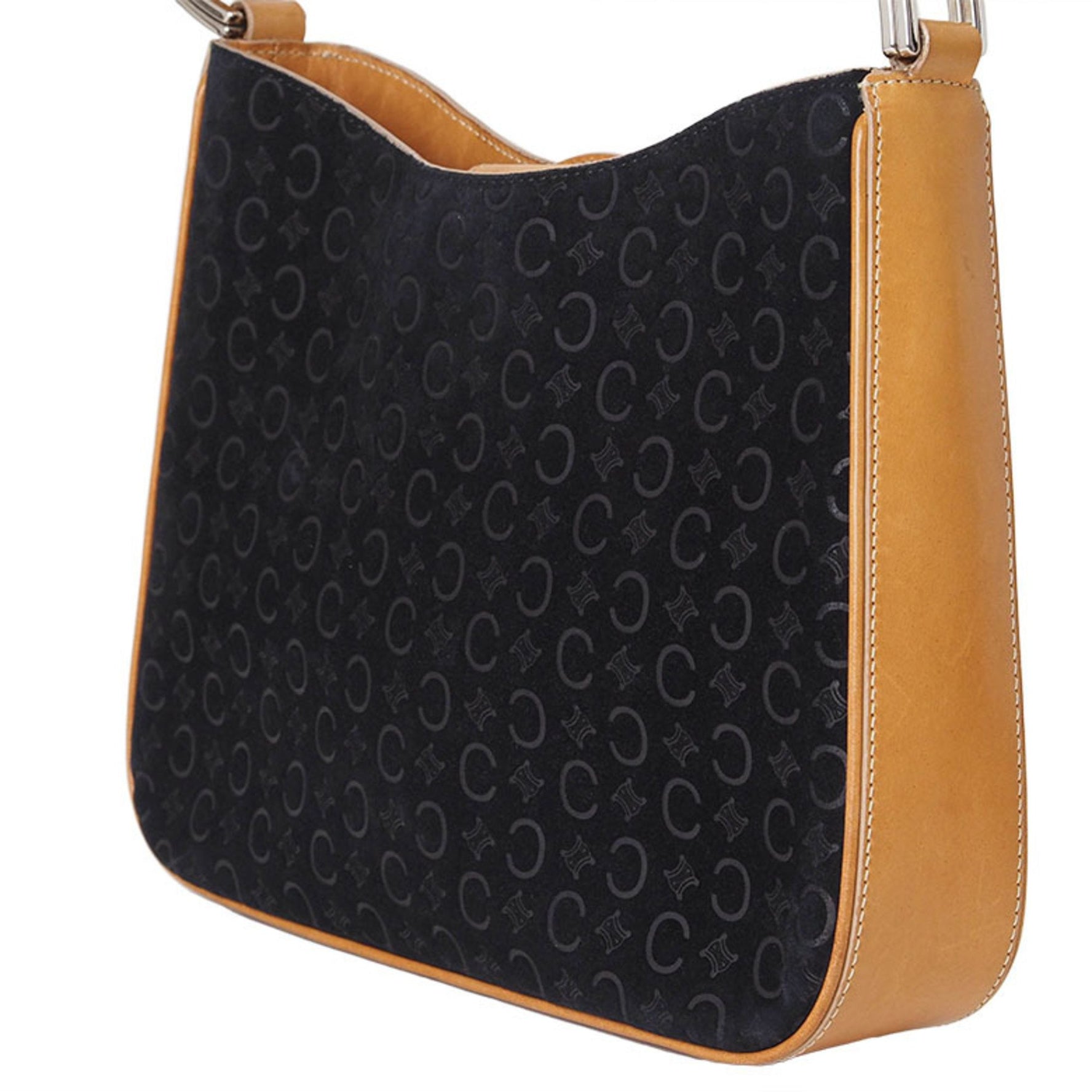 CELINE C-Blason Bag Suede