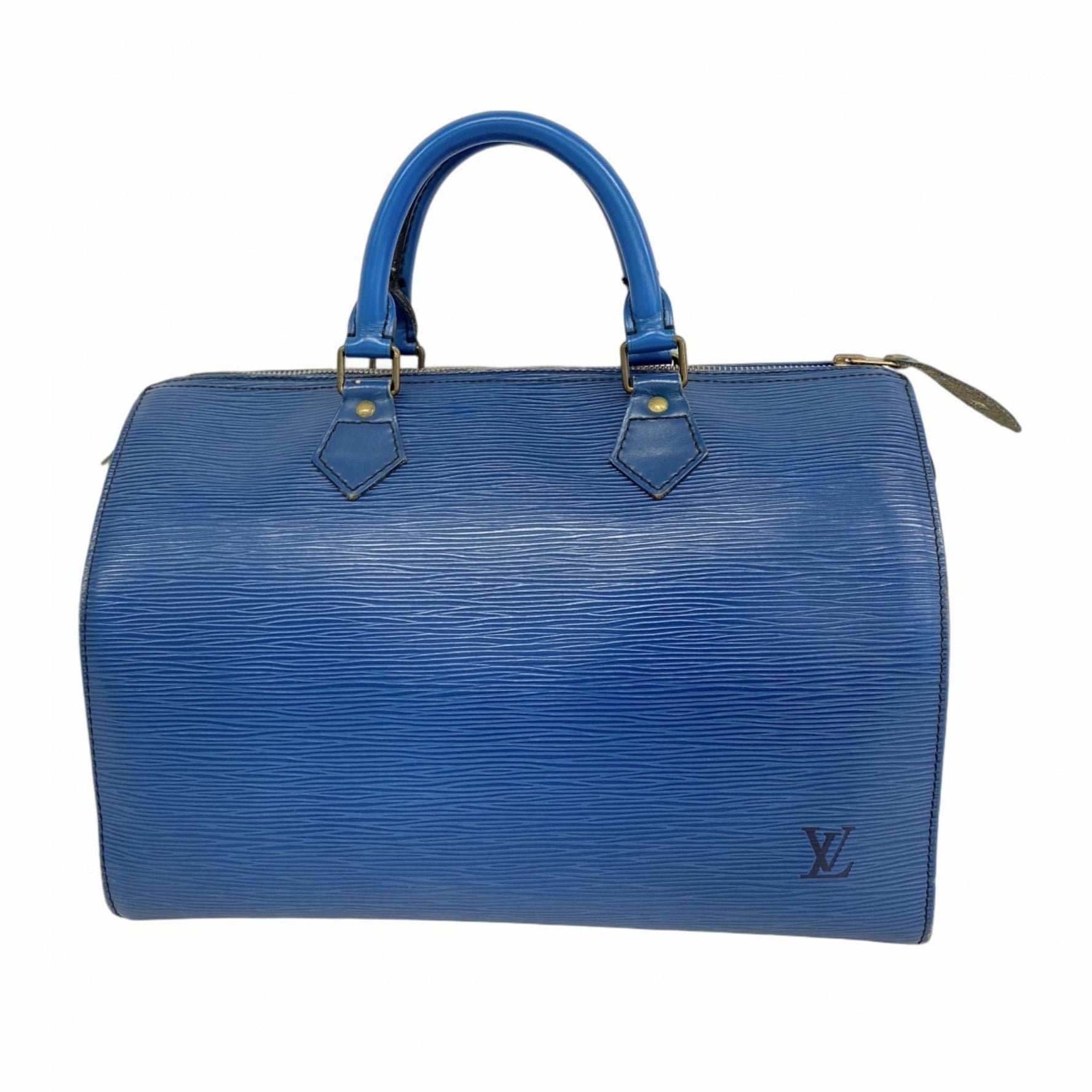 Louis Vuitton Epi Speedy 30 Handbag Toledo Blue