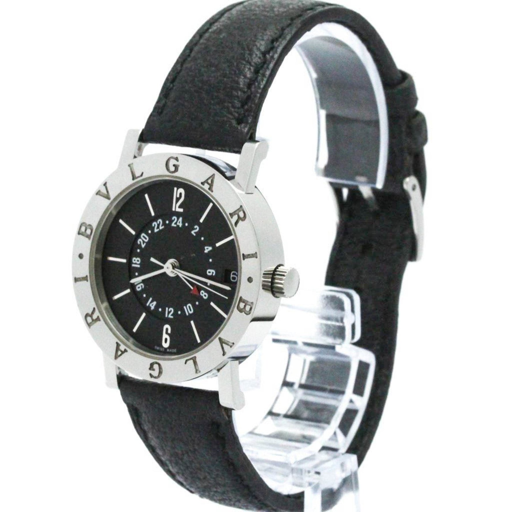 Polished BVLGARI BVLGARI-BVLGARI GMT Automatic Watch