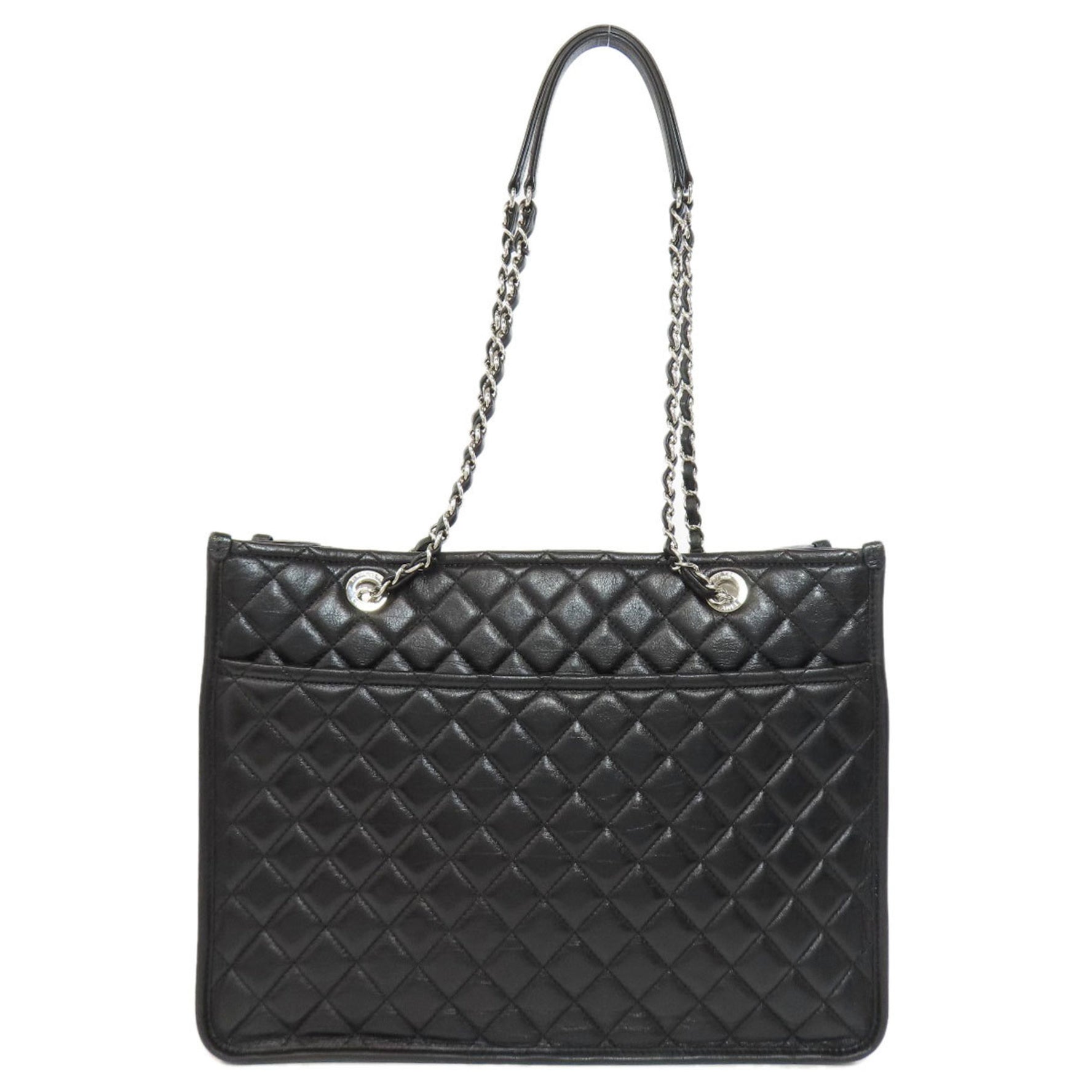 Chanel Matelasse Chain Bag Tote Lambskin