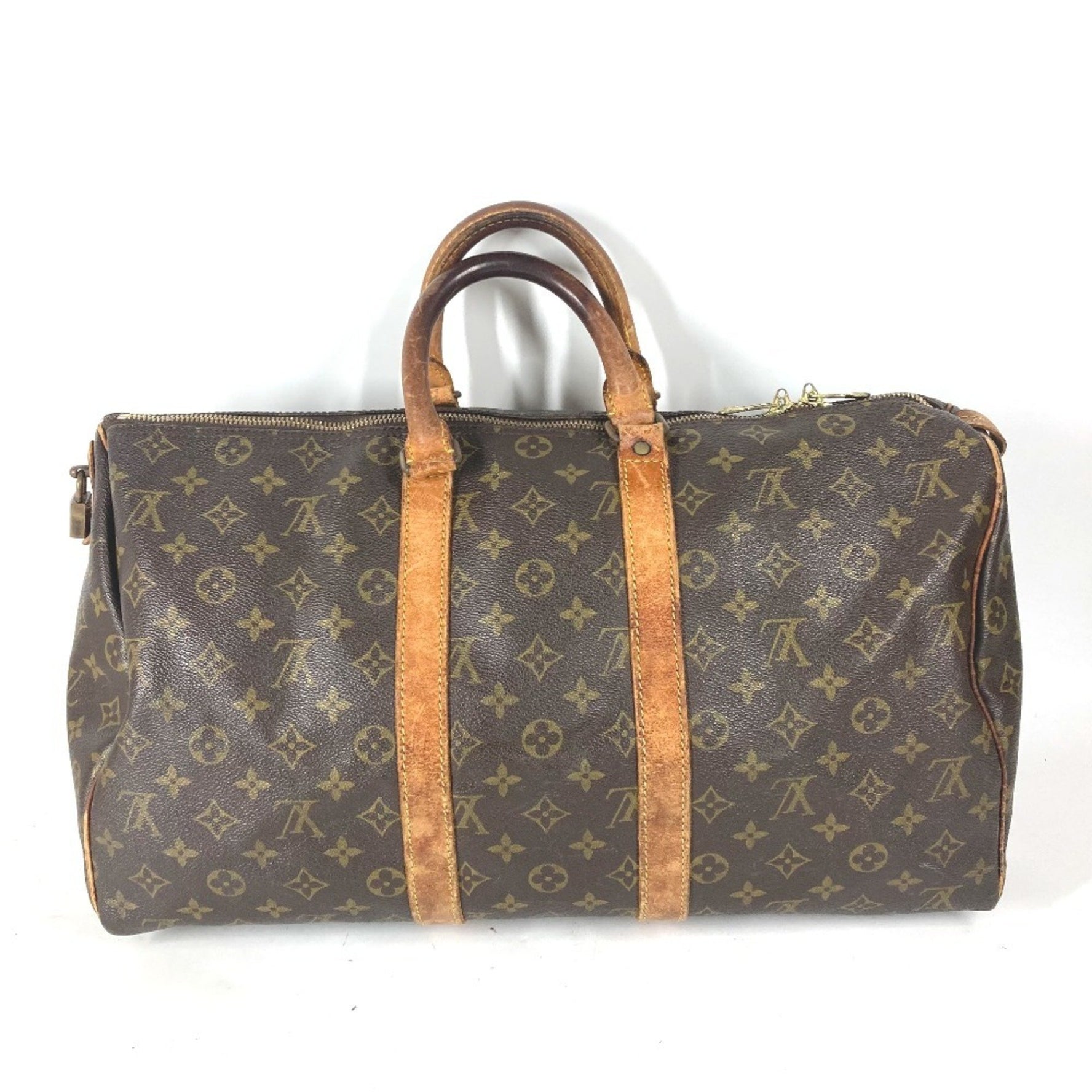 Louis Vuitton Monogram Keepall 45 Bag Travel Boston Canvas Men's