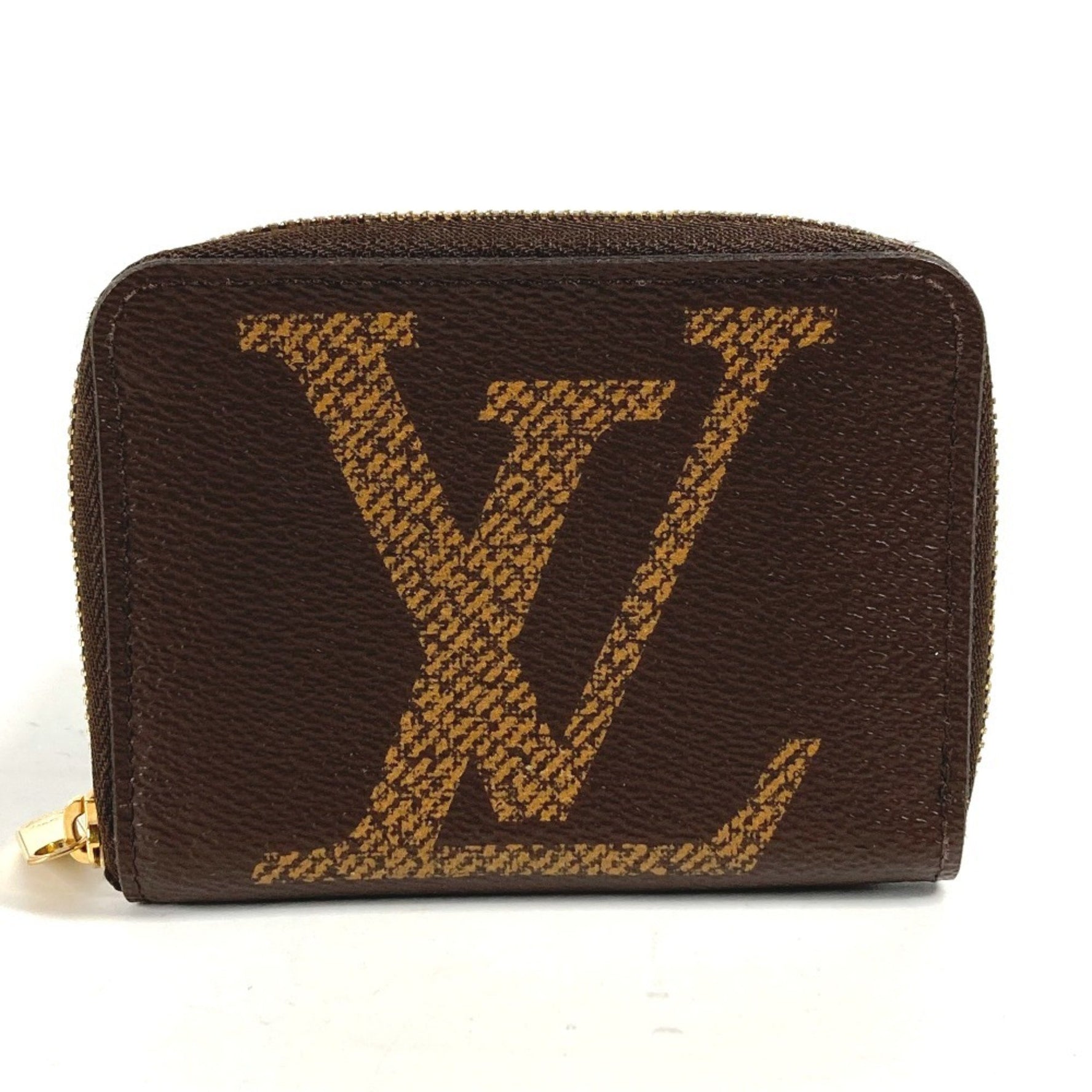 Louis Vuitton Monogram Giant Zippy Coin Purse Wallet Round Wallet/Coin Case Canvas