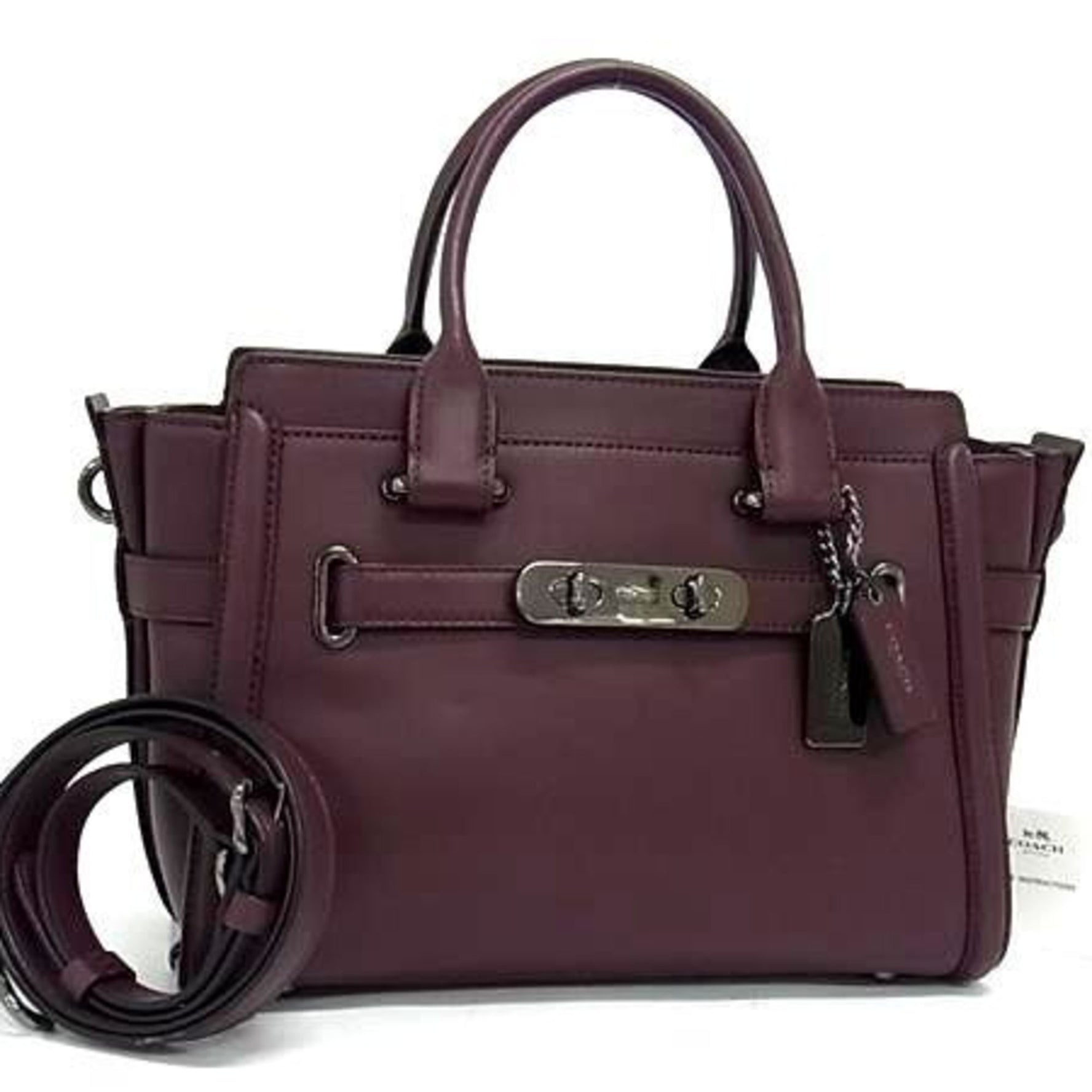 COACH SWAGGER Leather Crossbody Handbag