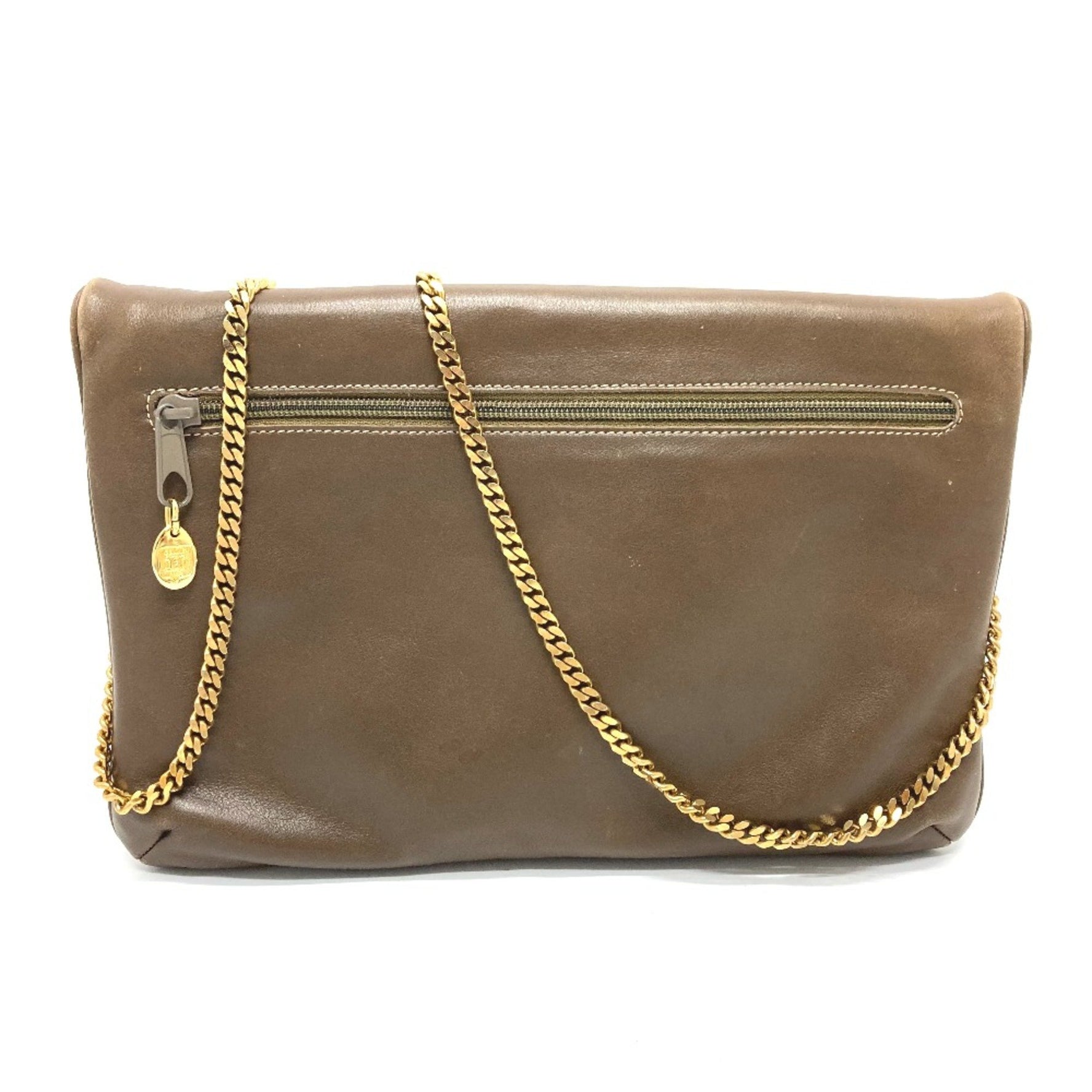 CELINE Logo Hardware Bag Chain Clutch Shoulder Bag
