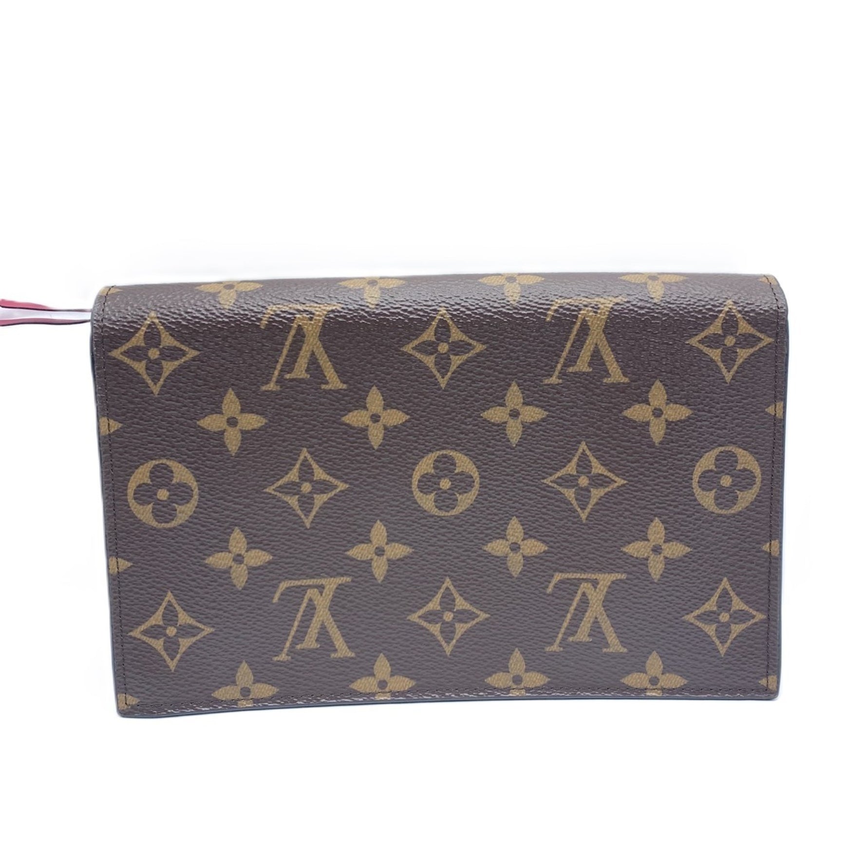 Louis Vuitton Chain Wallet Portefeuille Flor Shoulder Fuchsia Pochette Clutch Flower