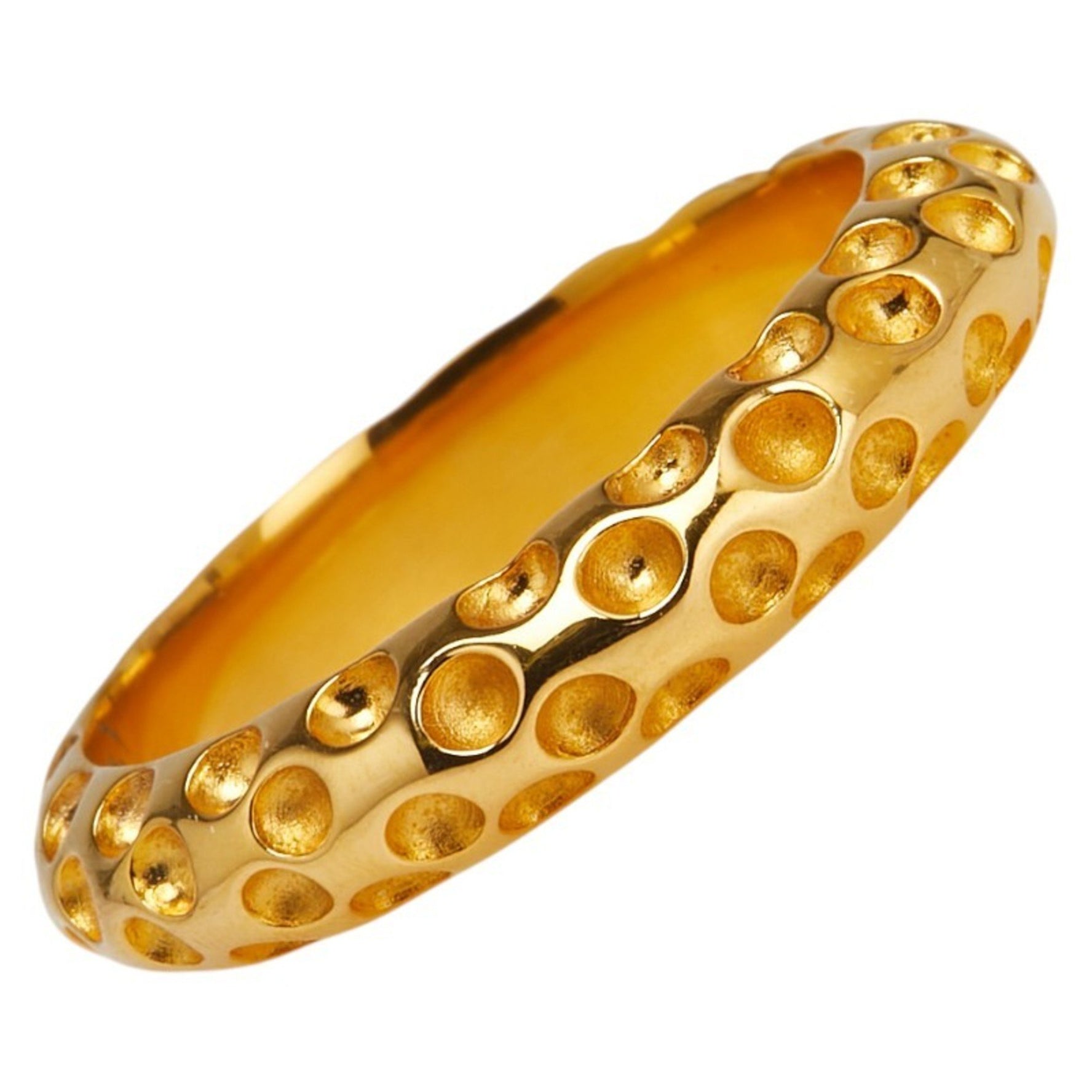 Hermes Dot Motif Scarf Ring Plated