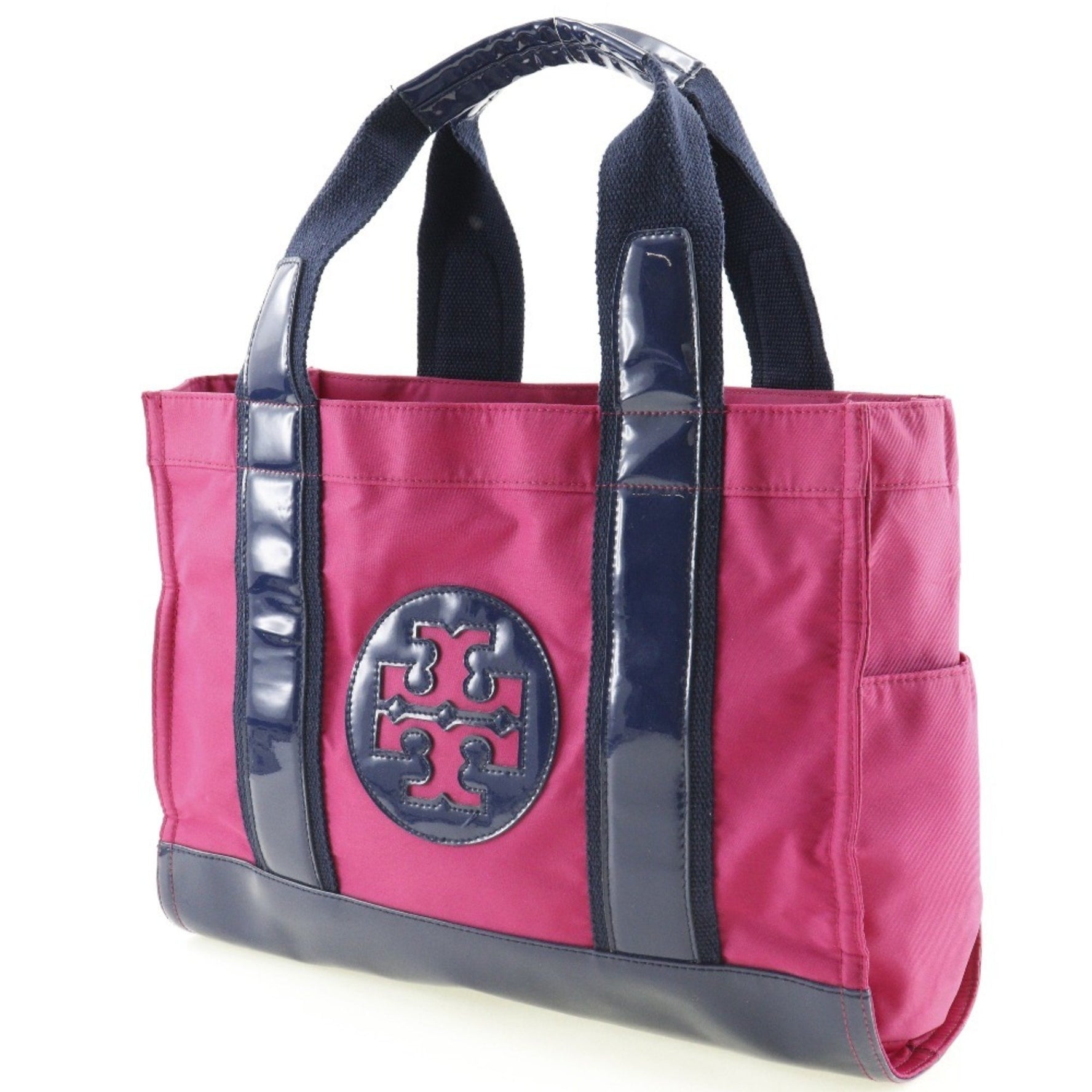Tory Burch Tote Bag Nylon Pink/Navy
