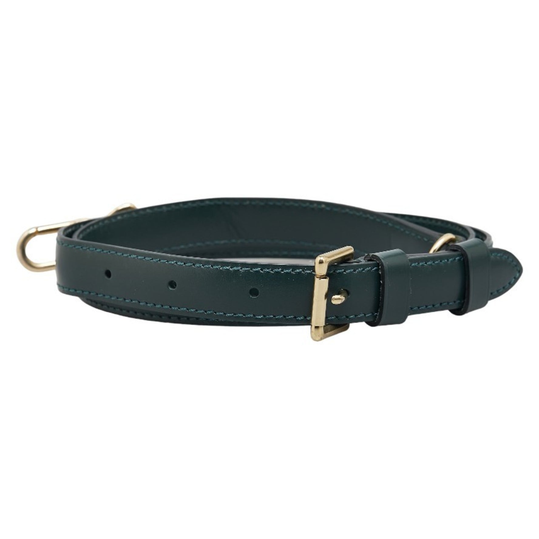 Louis Vuitton Taiga Shoulder Strap Dark Green Leather