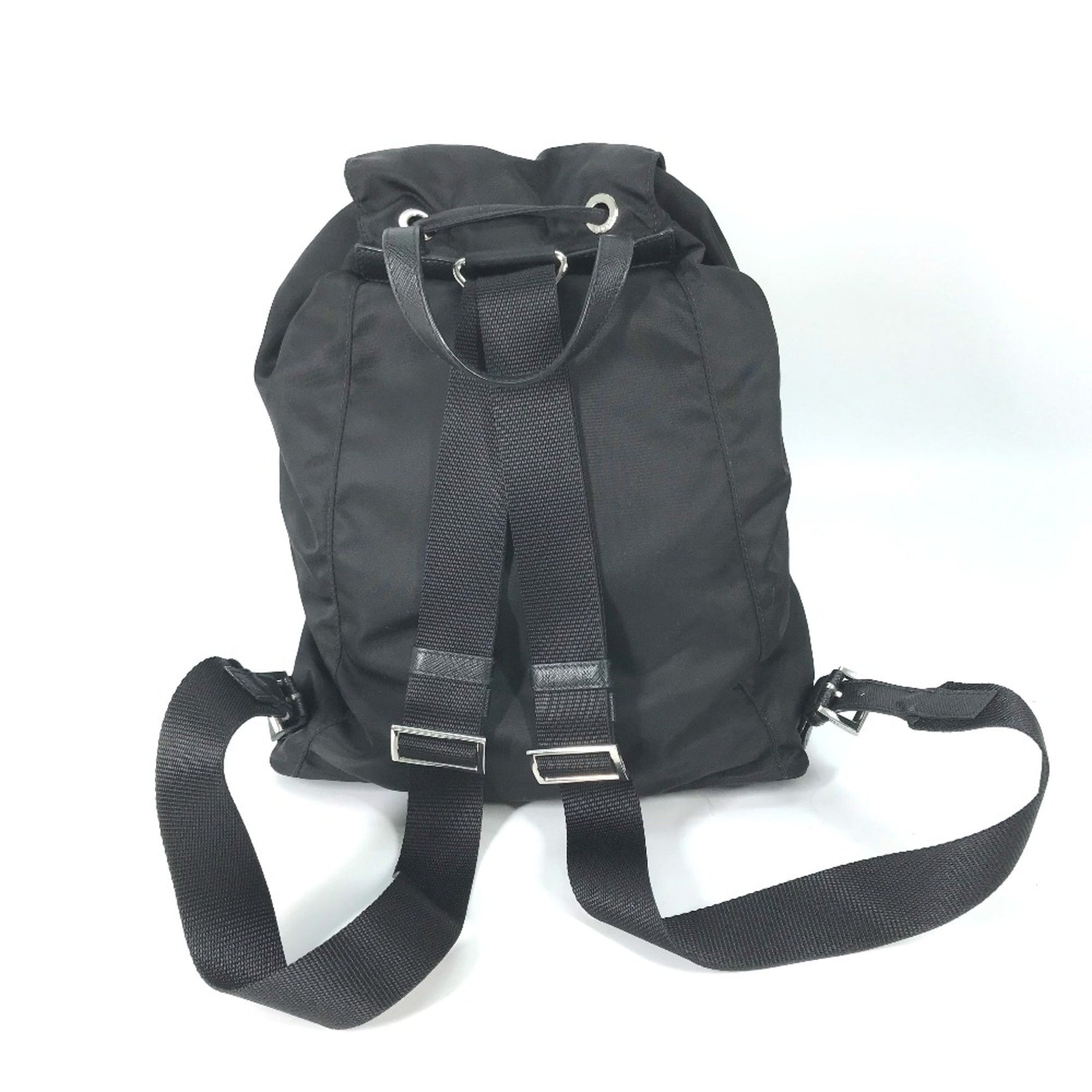 PRADA Logo Plate backpack bag Backpack