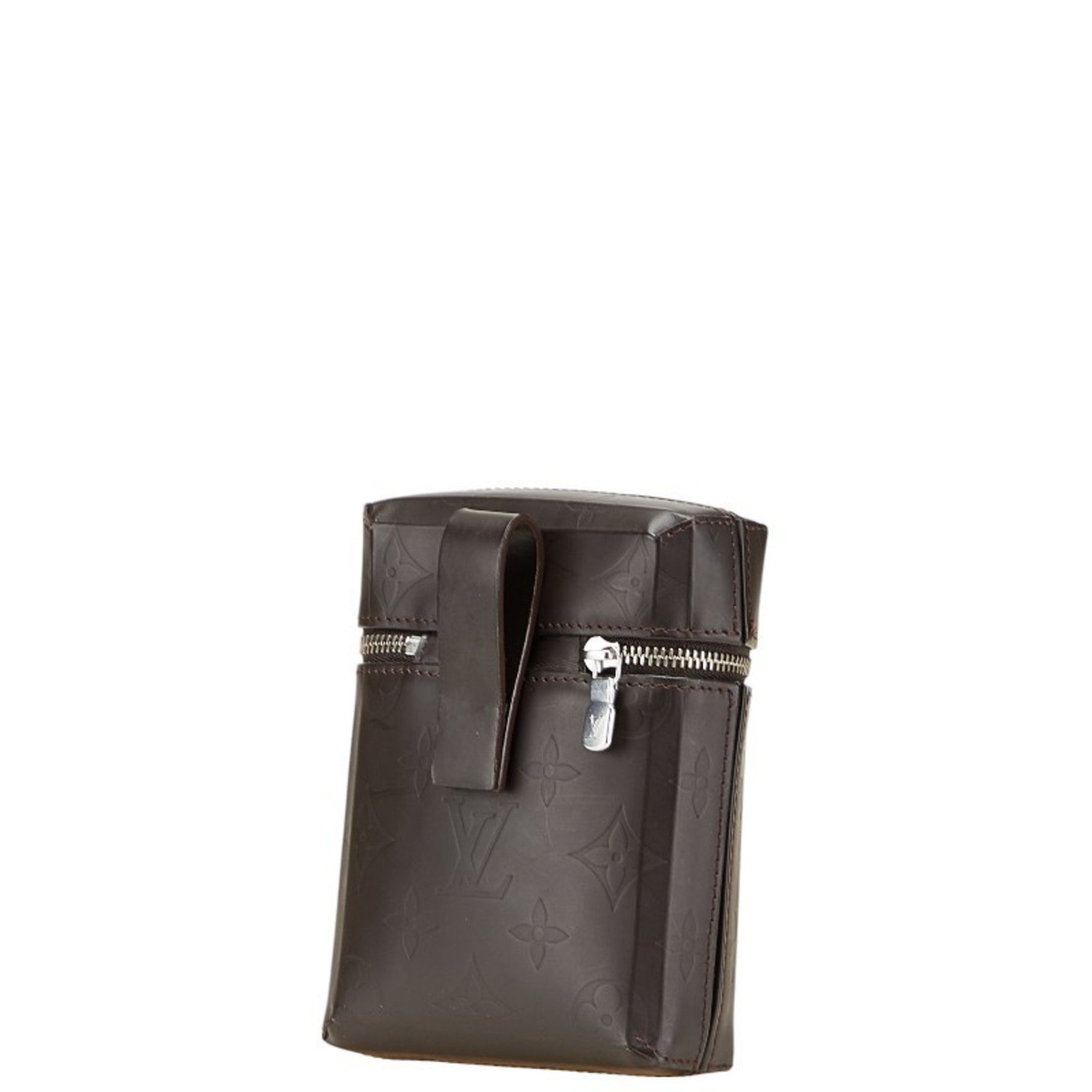 Louis Vuitton Monogram Glace Ray Waist Pouch/Hip Bag/Accessory Case Leather