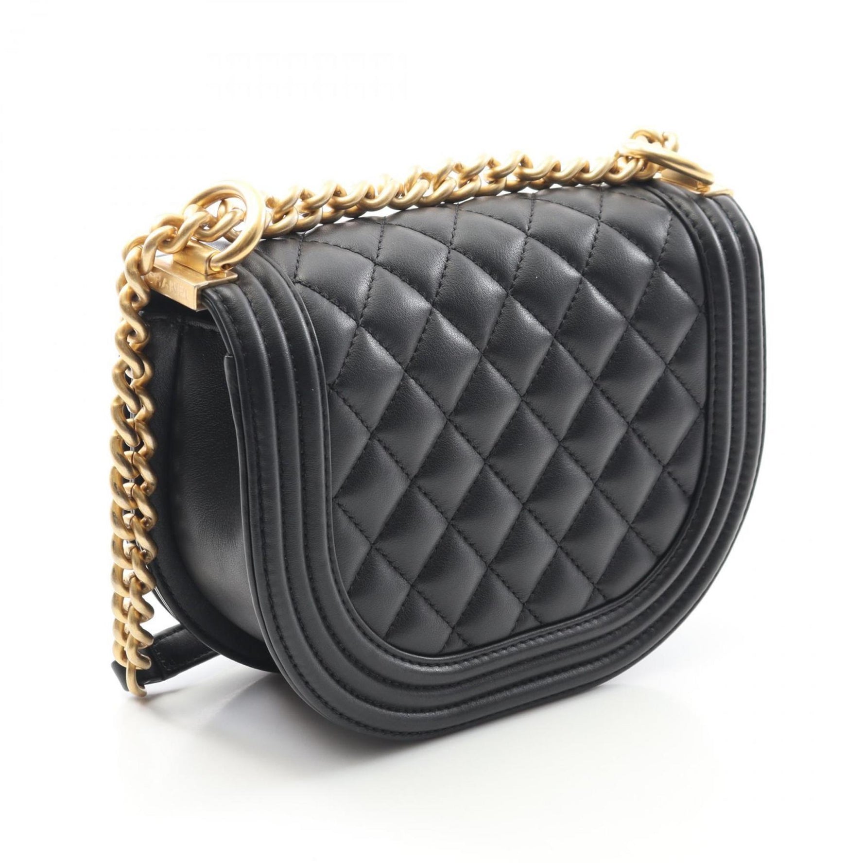 CHANEL Boy Small Shoulder Bag, Lambskin Leather