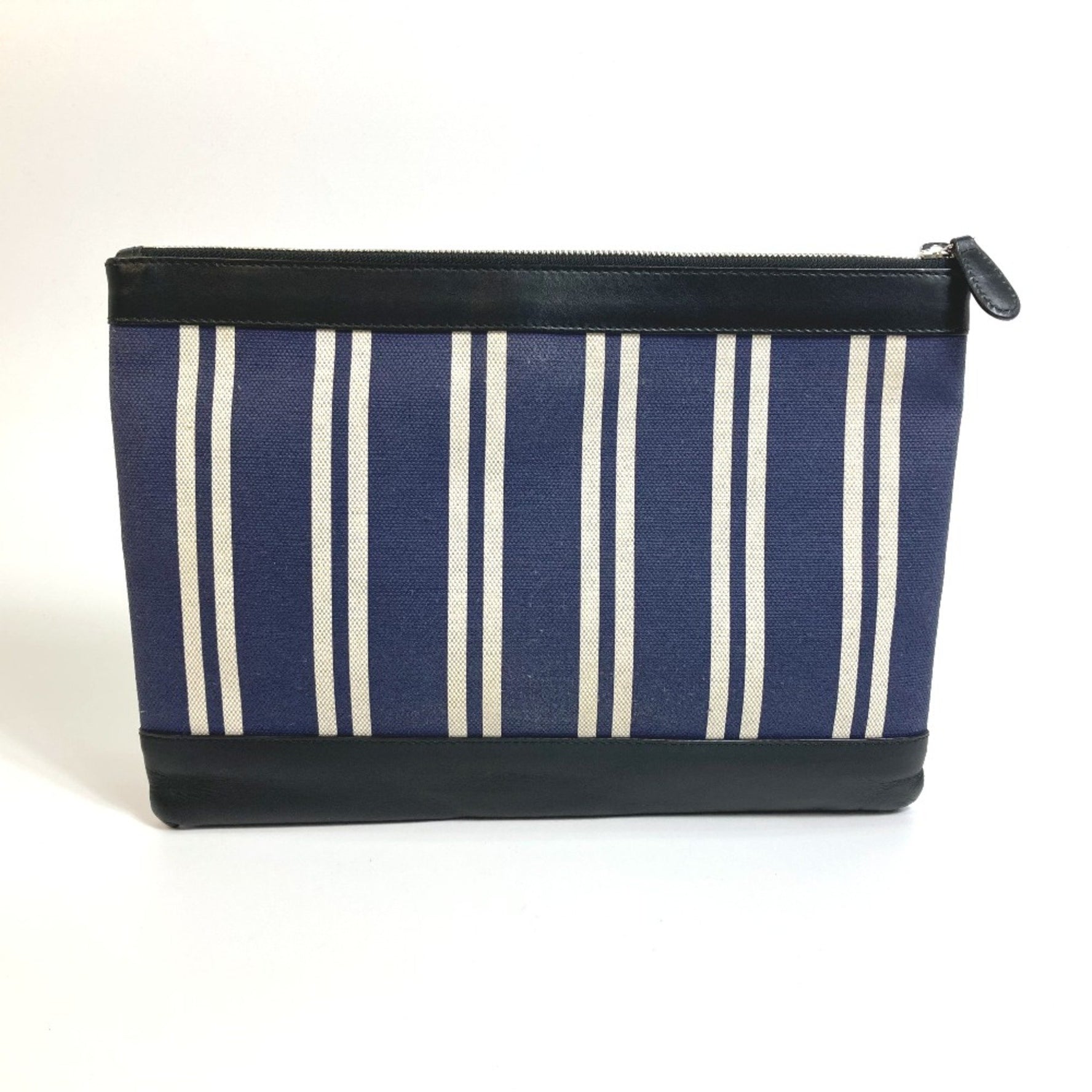 Balenciaga Striped logo Bag Large Pouch Cluch Bag Clutch bag x Black
