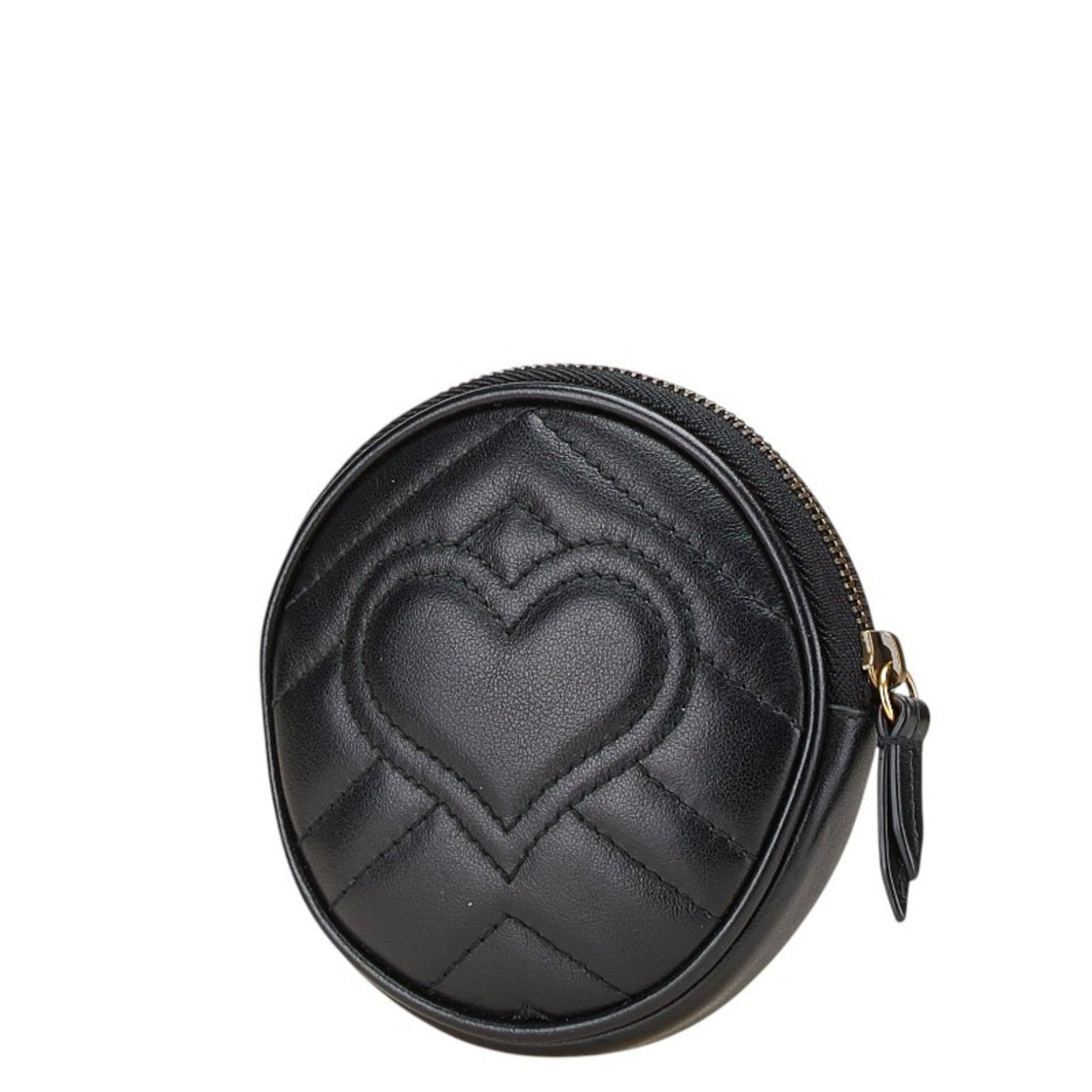 Gucci GG Marmont Heart Coin Case Leather