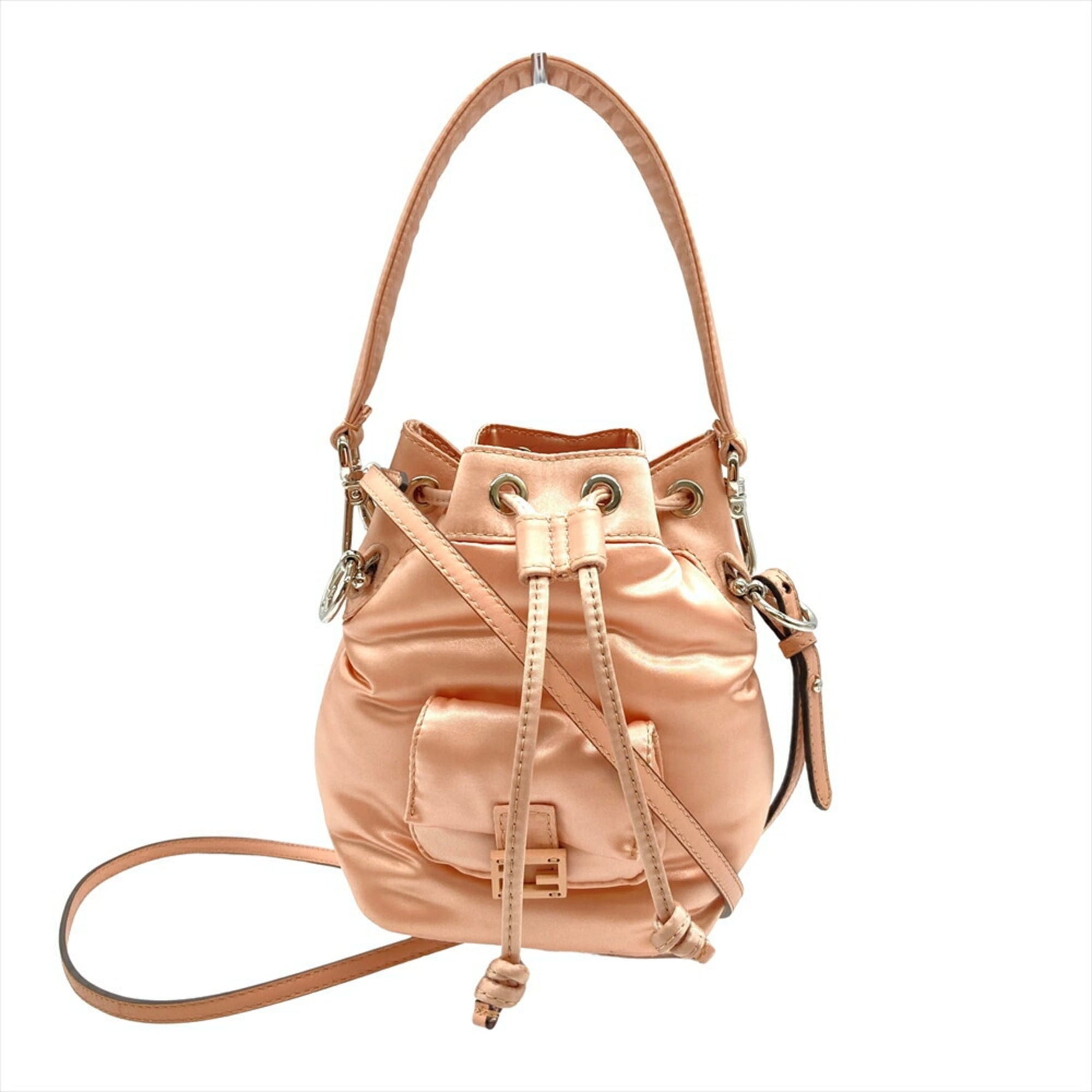 FENDI Montresor Mini Satin Shoulder Bag in Nylon