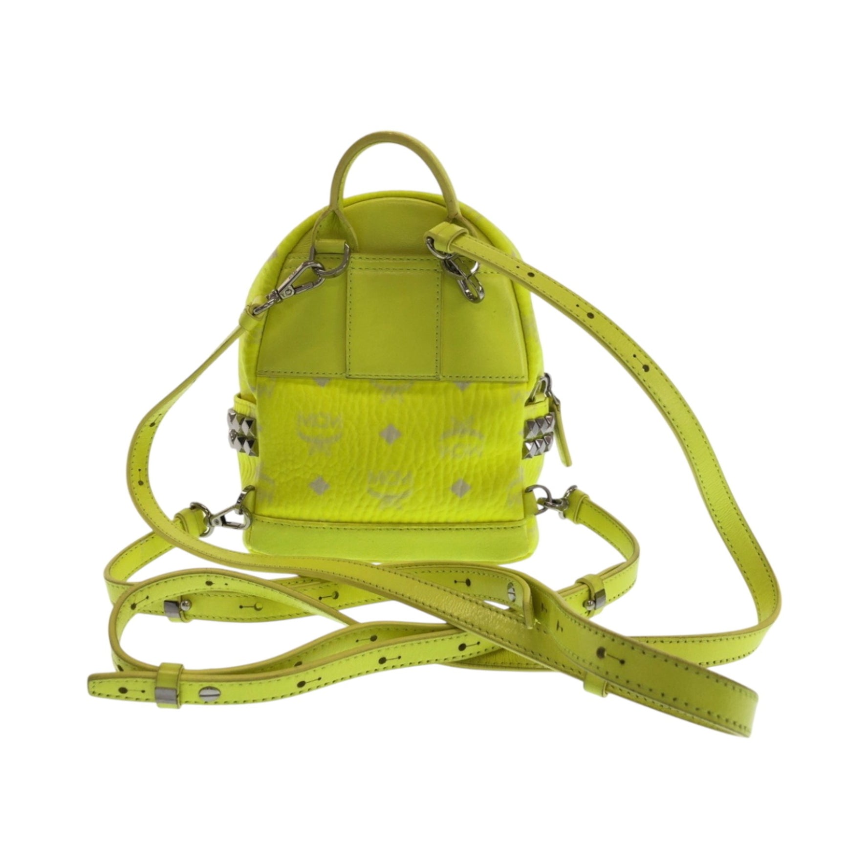 MCM Visesto Neon Color Leather Backpack