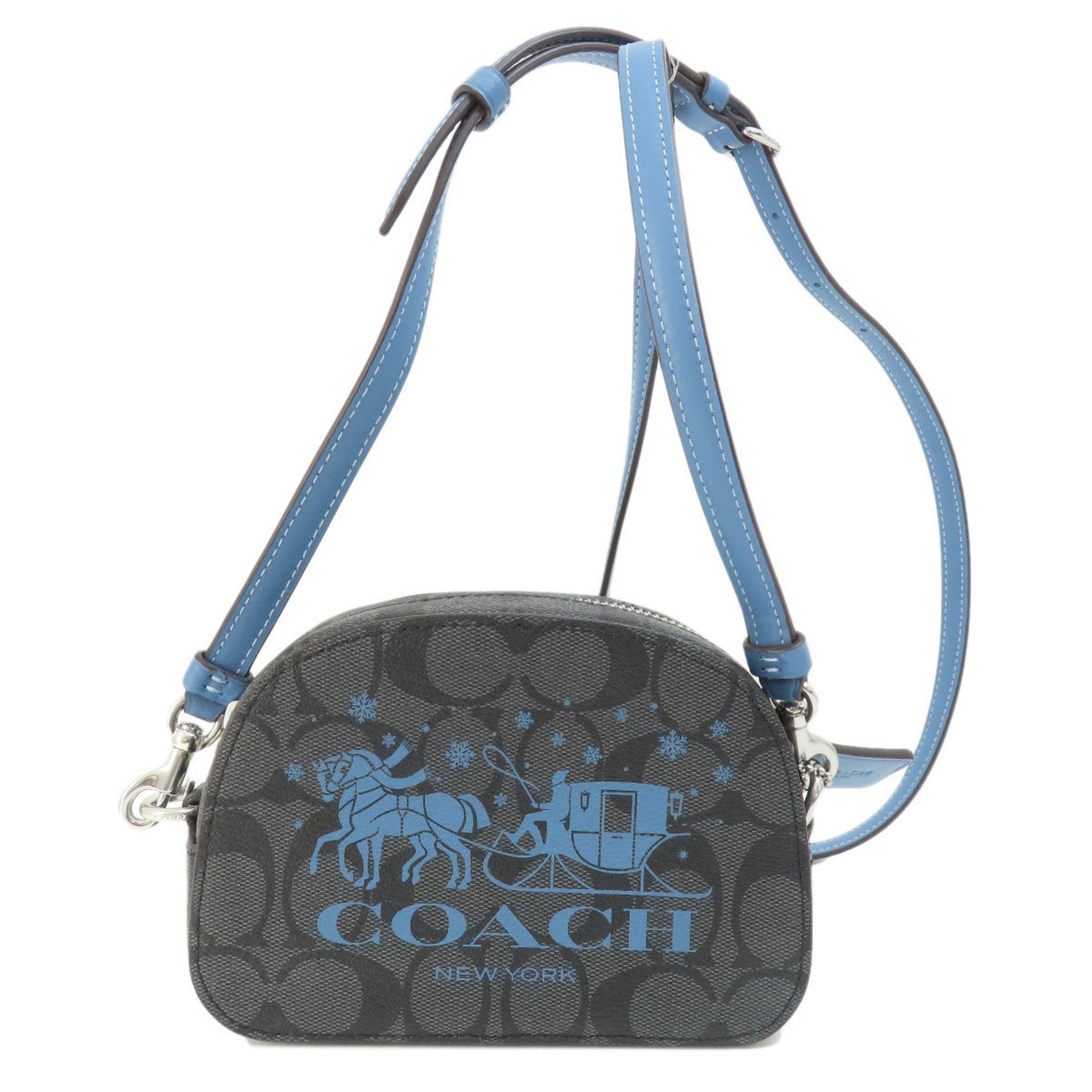 Coach Serena Satchel Signature Shoulder Bag PVC