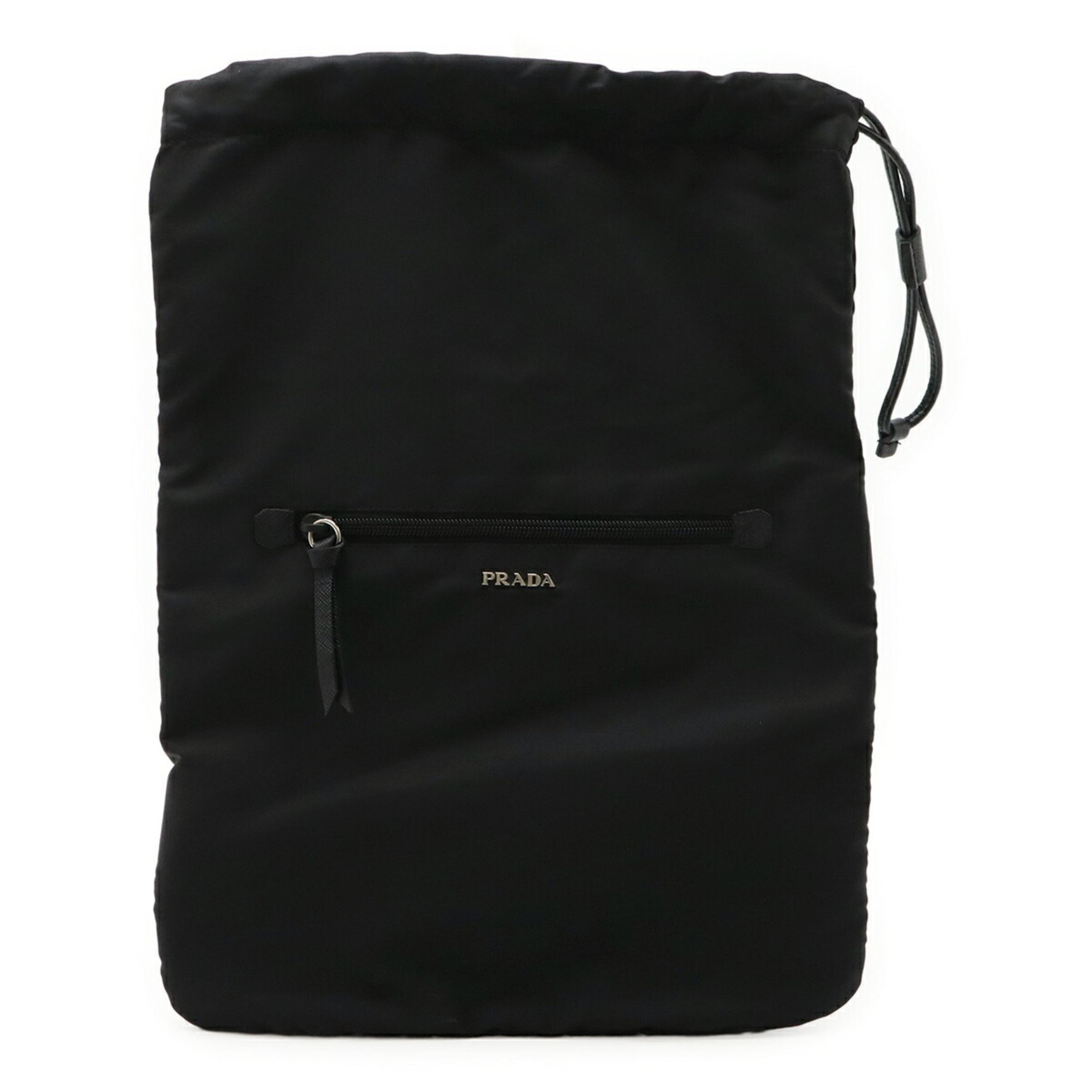 PRADA Pouch Multi-Pouch Nylon Leather NERO Black