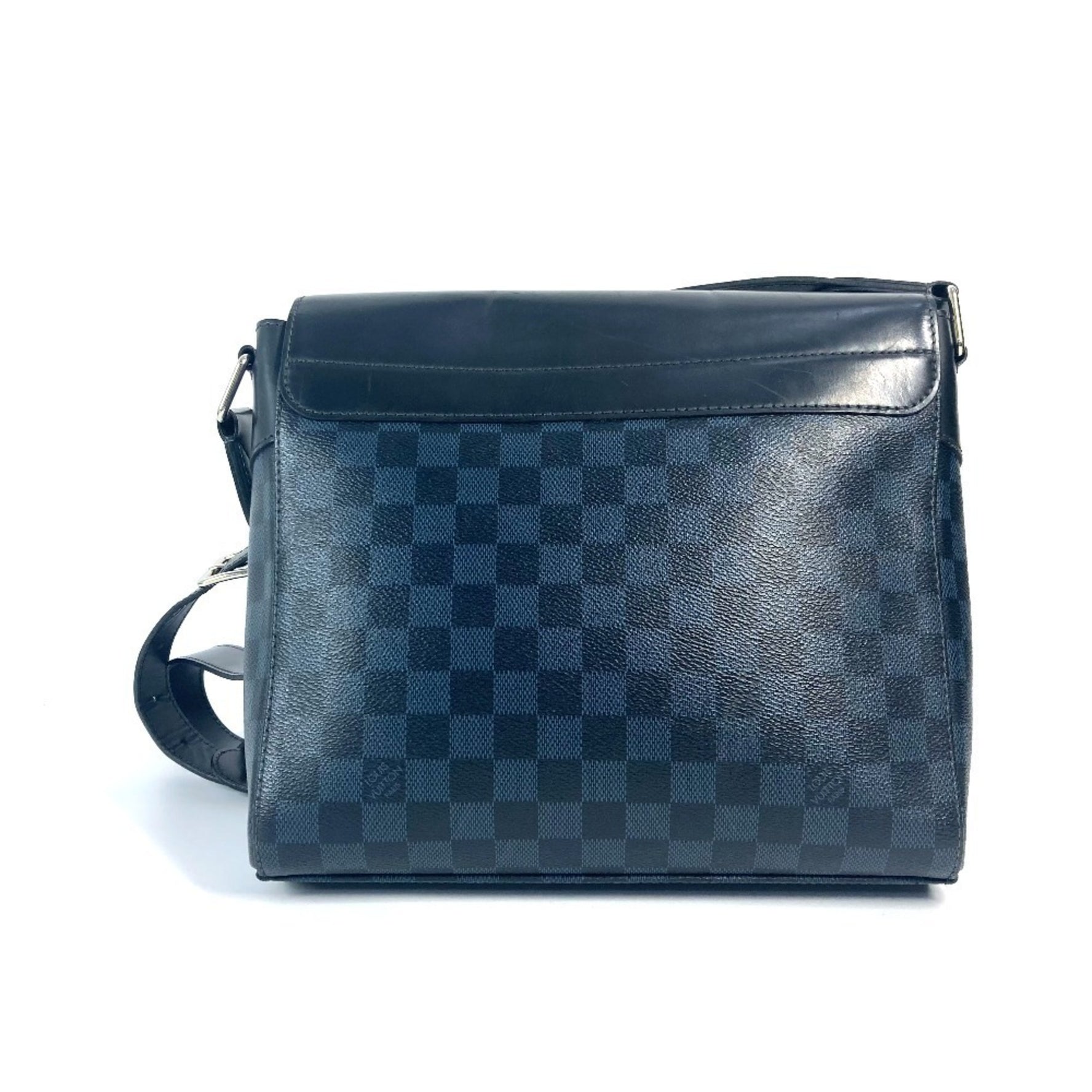 Louis Vuitton Damier Cobalt Newport Messenger PM Pochette Crossbody Bag Shoulder Canvas Men's