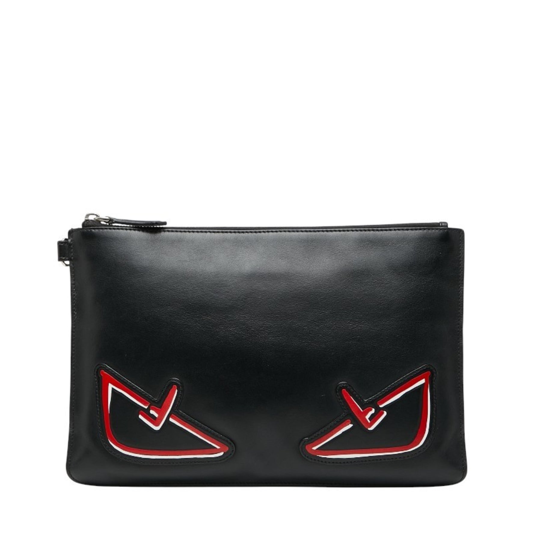 Fendi Monster Bugs Eye Clutch Bag/Second Bag/Pouch Leather