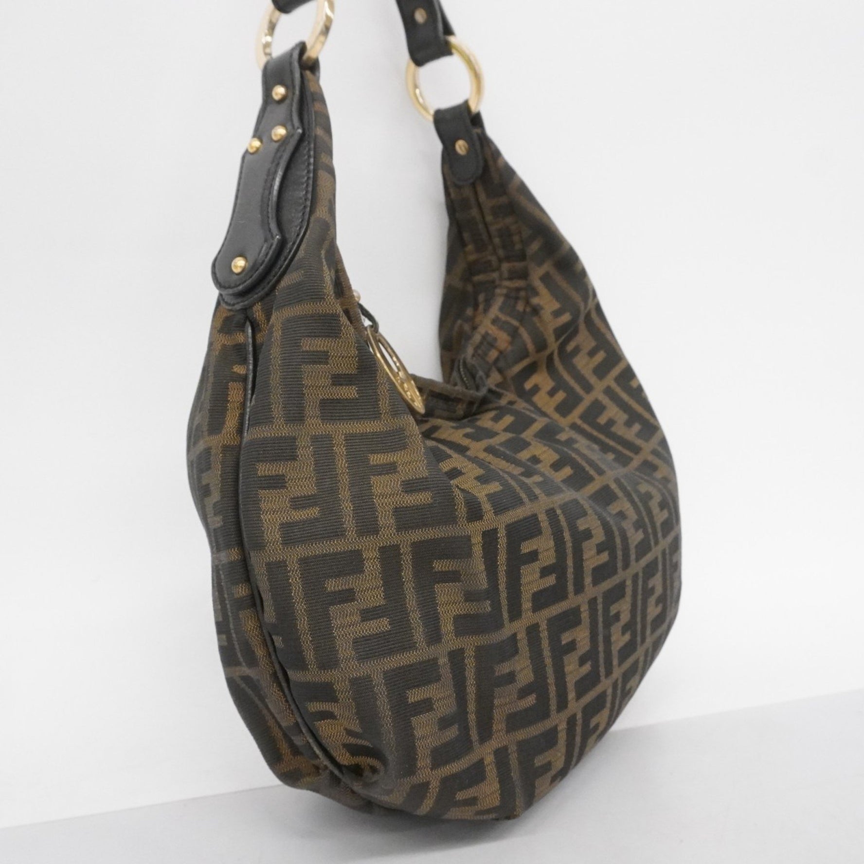 Fendi Zucca Nylon Canvas Shoulder Bag