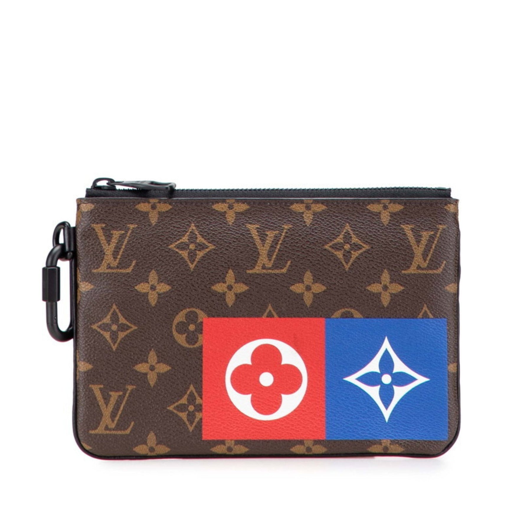 Louis Vuitton Monogram Zipped Pouch Clutch Bag Leather LOUIS VUITTON