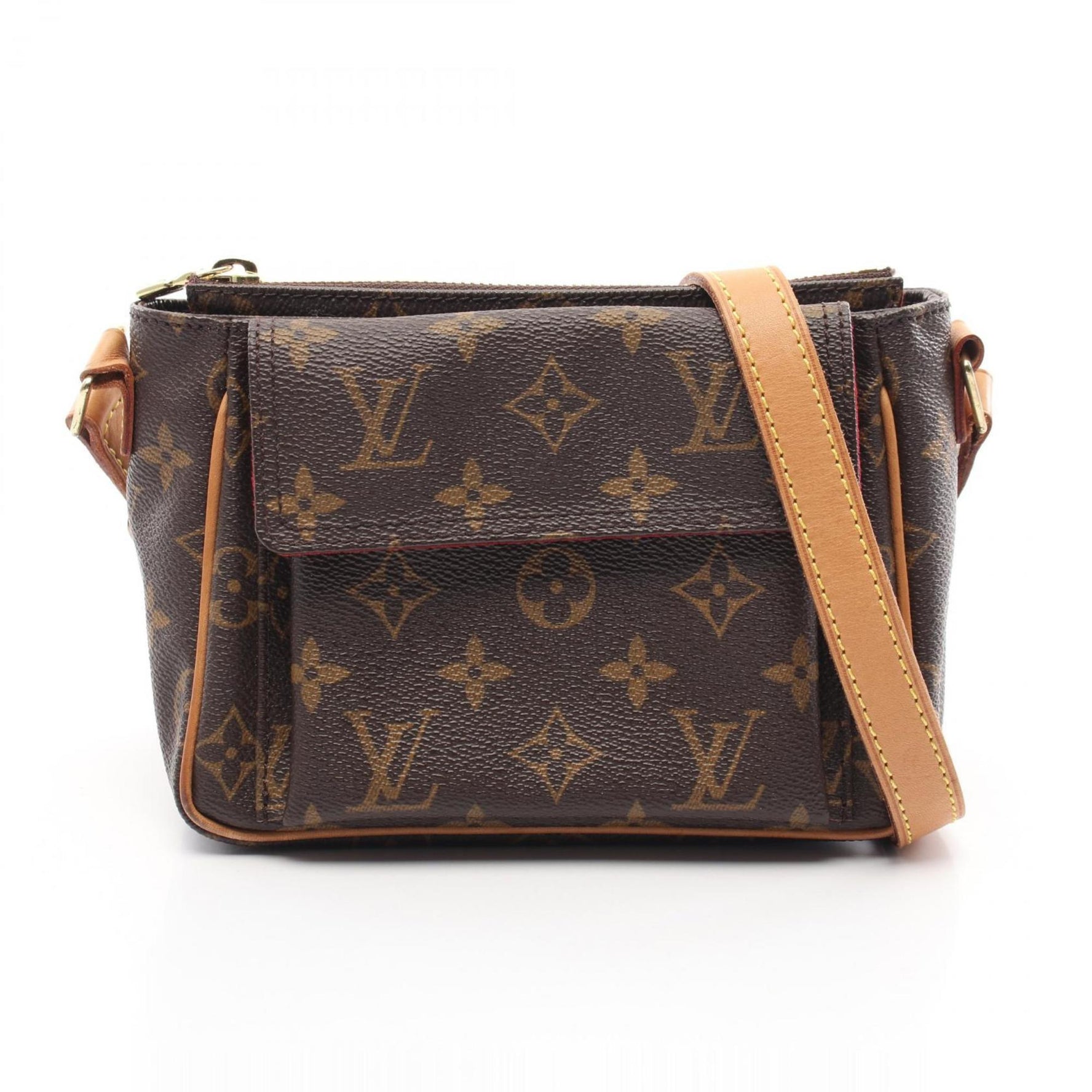Louis Vuitton Vivacite PM Shoulder Bag Coated Canvas Leather Monogram