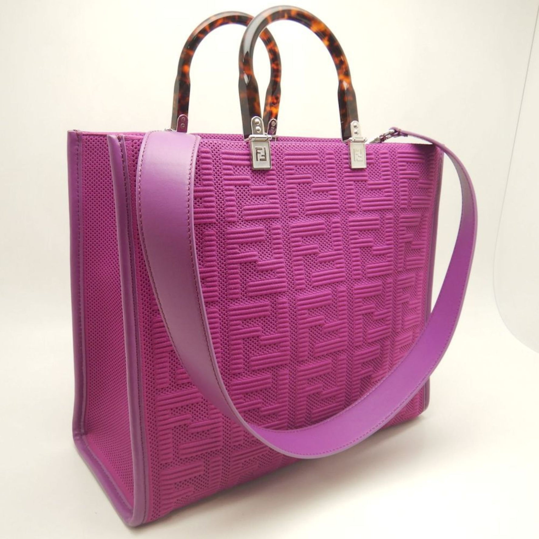 FENDI Sunshine Medium Tote Bag, Canvas