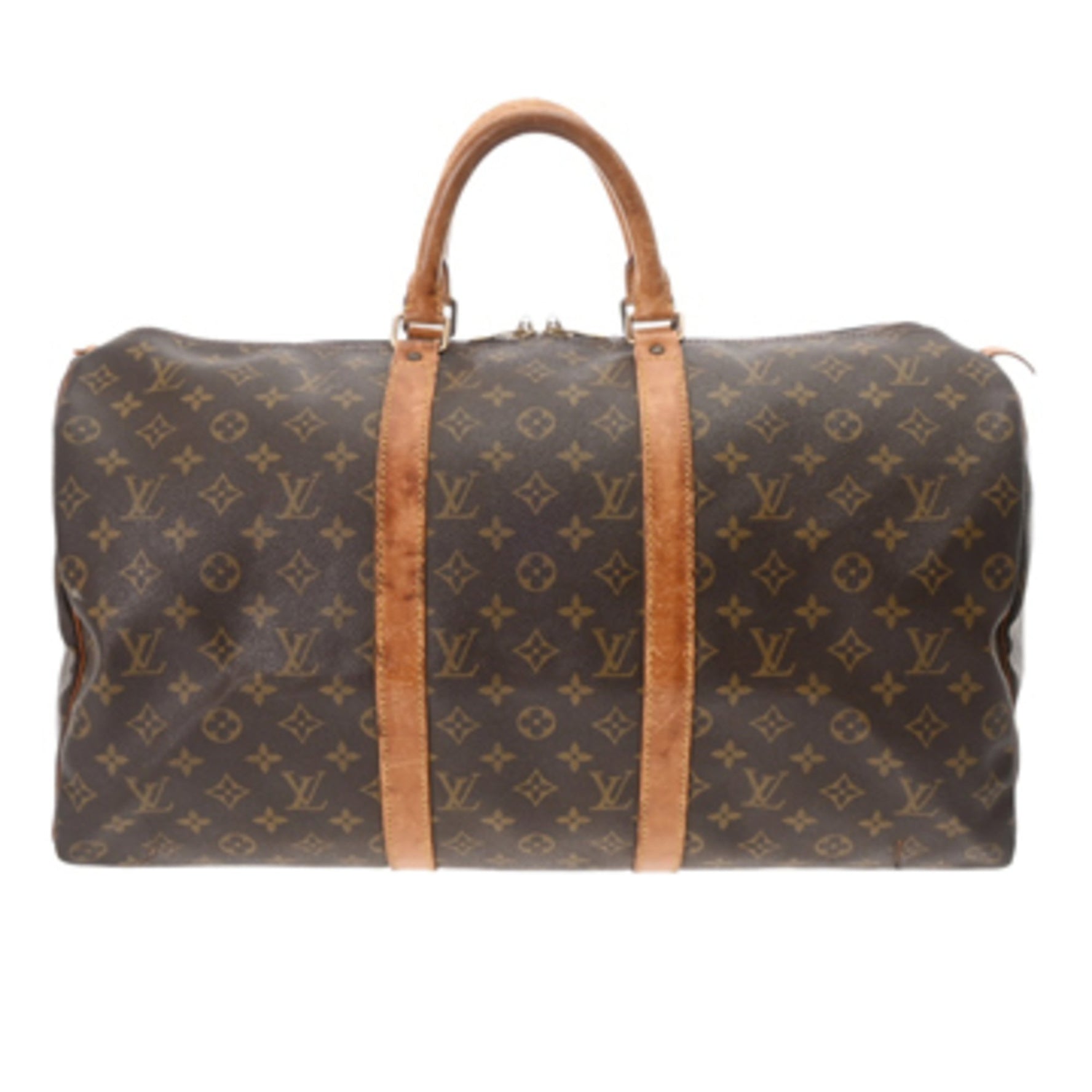 Louis Vuitton Monogram Keepall 50 Brown Canvas Boston Bag