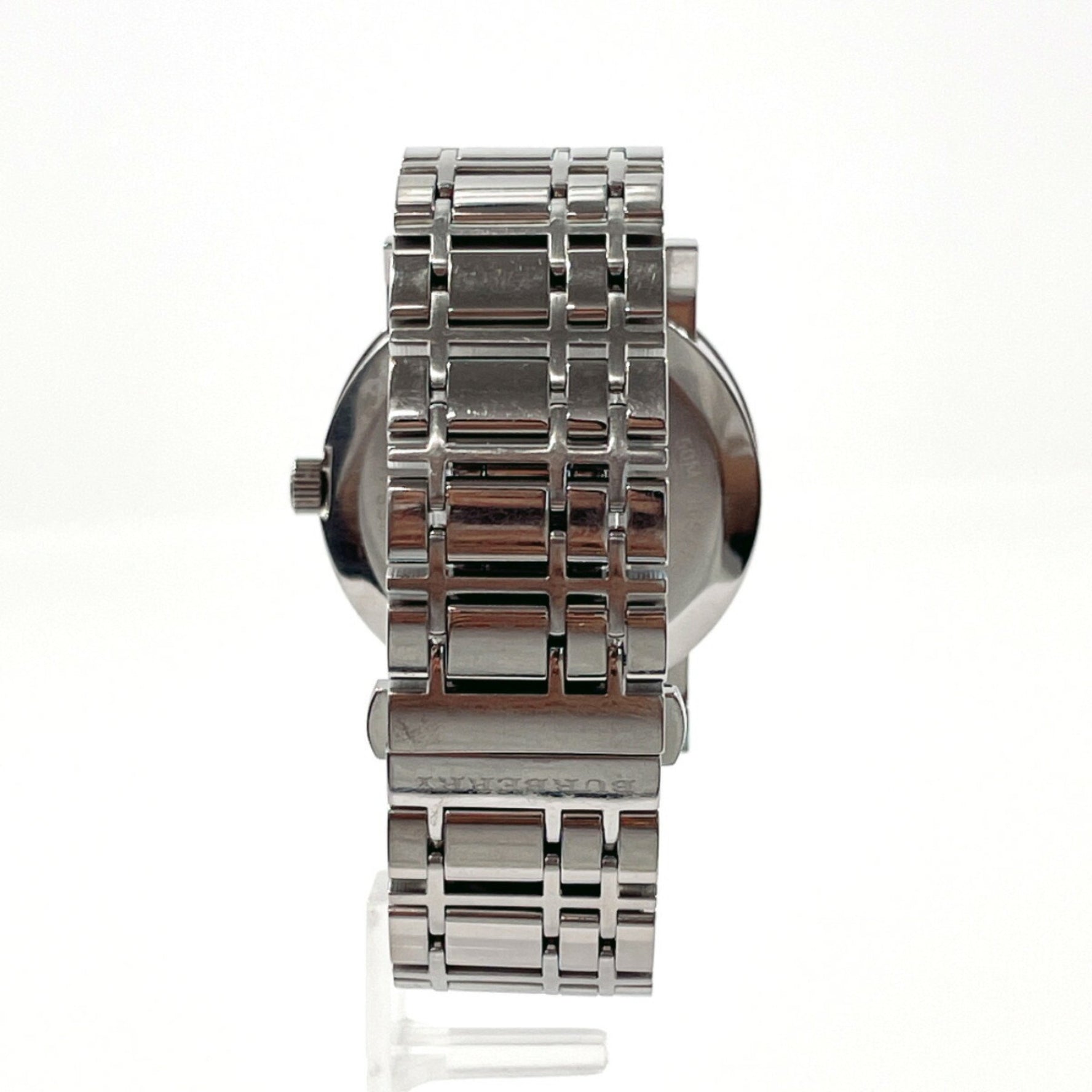 BURBERRY Watch Stainless Steel/Stainless Steel Silver Quartz Black Dial