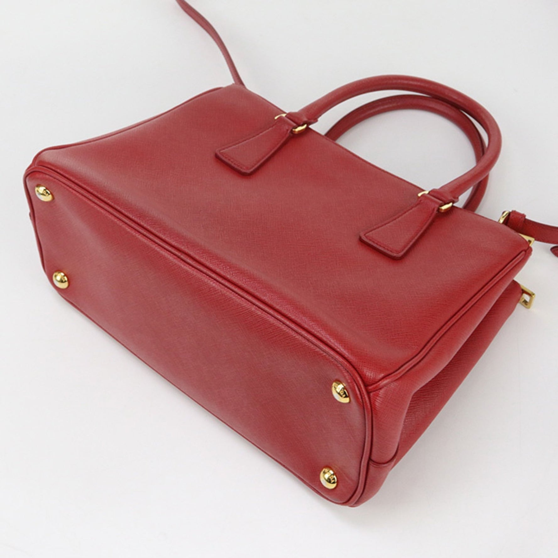 PRADA Galleria Tote Bag Medium Red