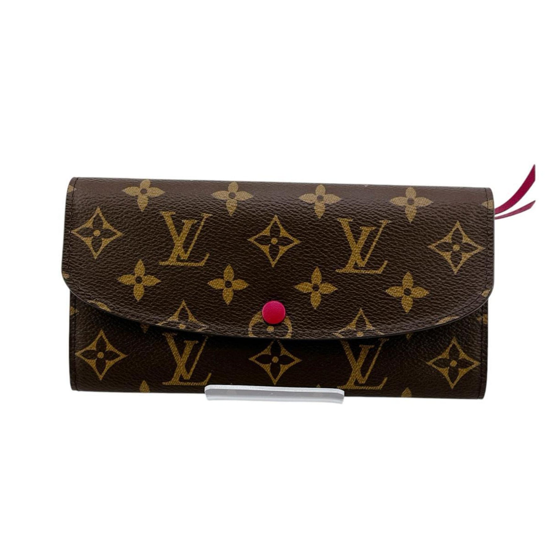 Louis Vuitton Long Wallet Bi-fold Monogram Portefeuille Emily Canvas Brown x Rouge