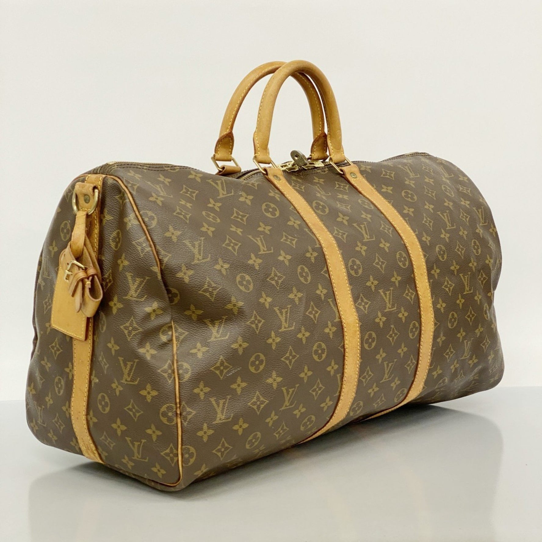 Louis Vuitton Monogram Keepall Bandouliere 55 Boston Bag Men's and
