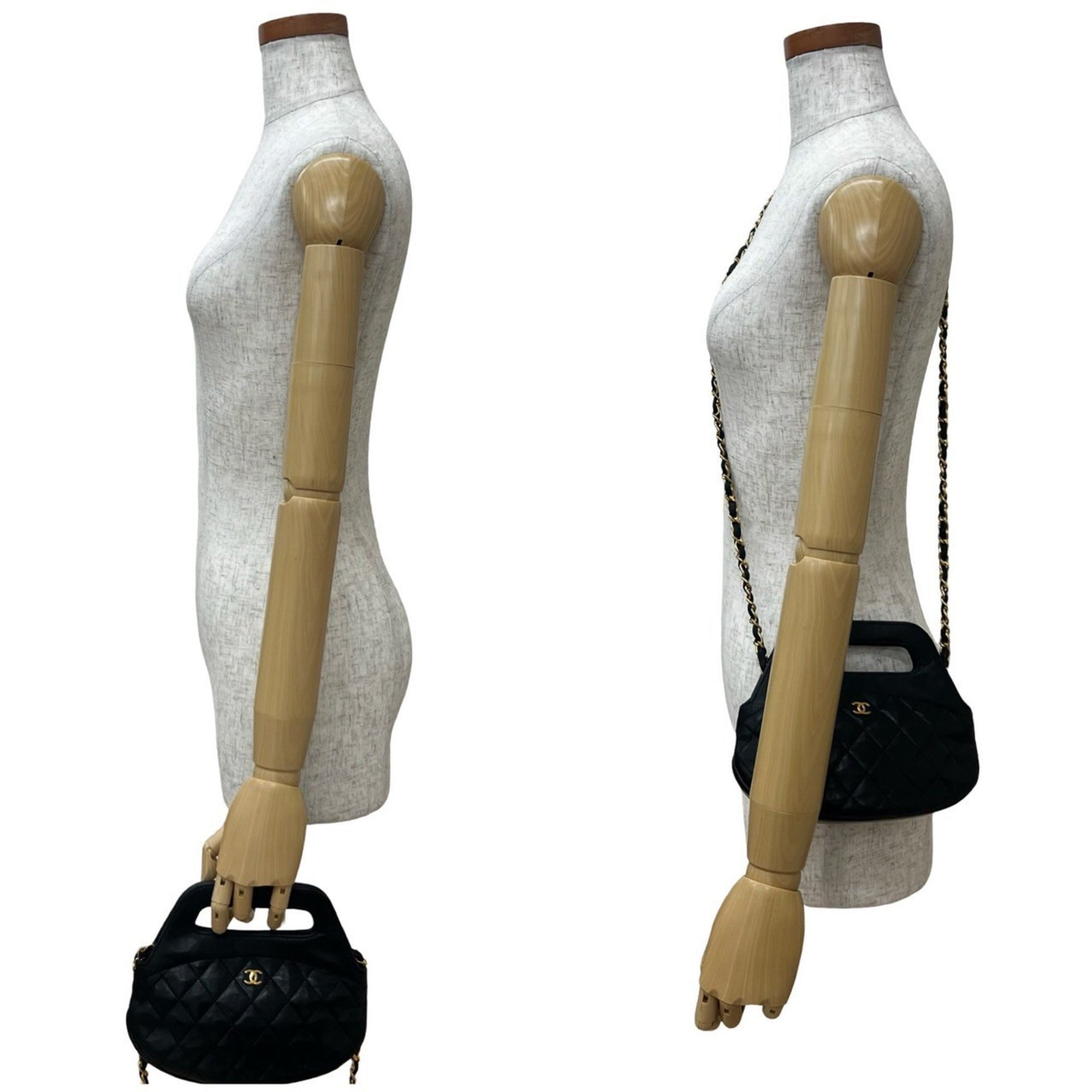 Seal No. 1 CHANEL Vintage Matelasse Coco Leather Handbag/Chain Shoulder Bag