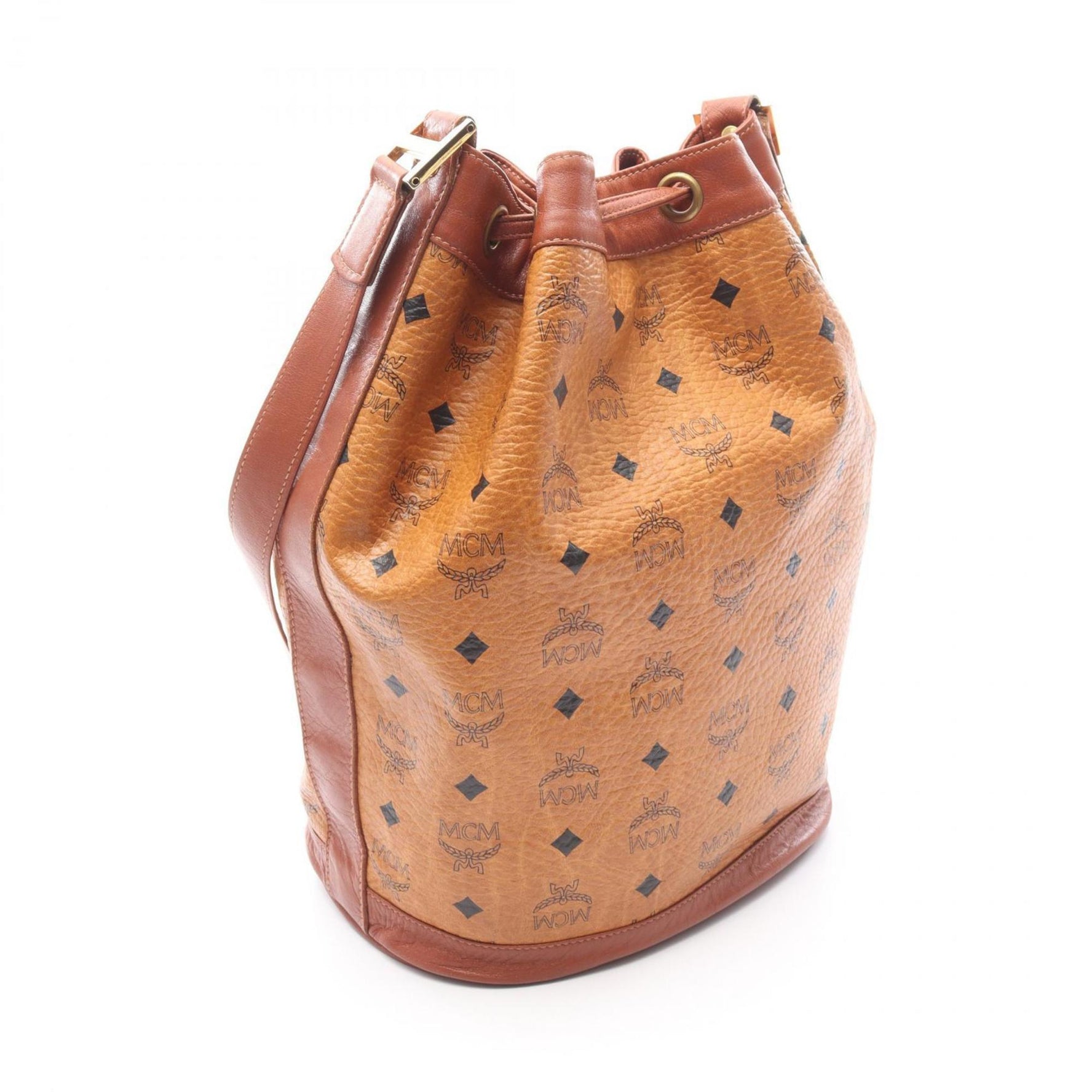 MCM Visetos Shoulder Bag, Coated Canvas and Leather