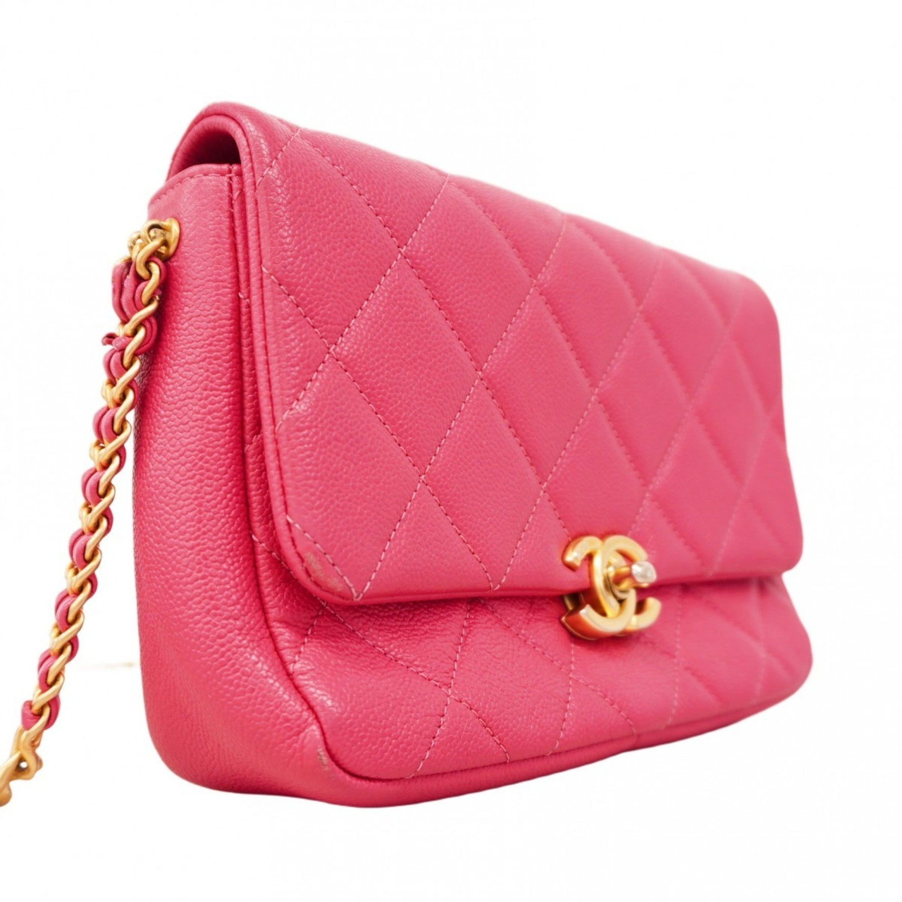 Chanel Matelasse Shoulder Bag in Caviar Skin