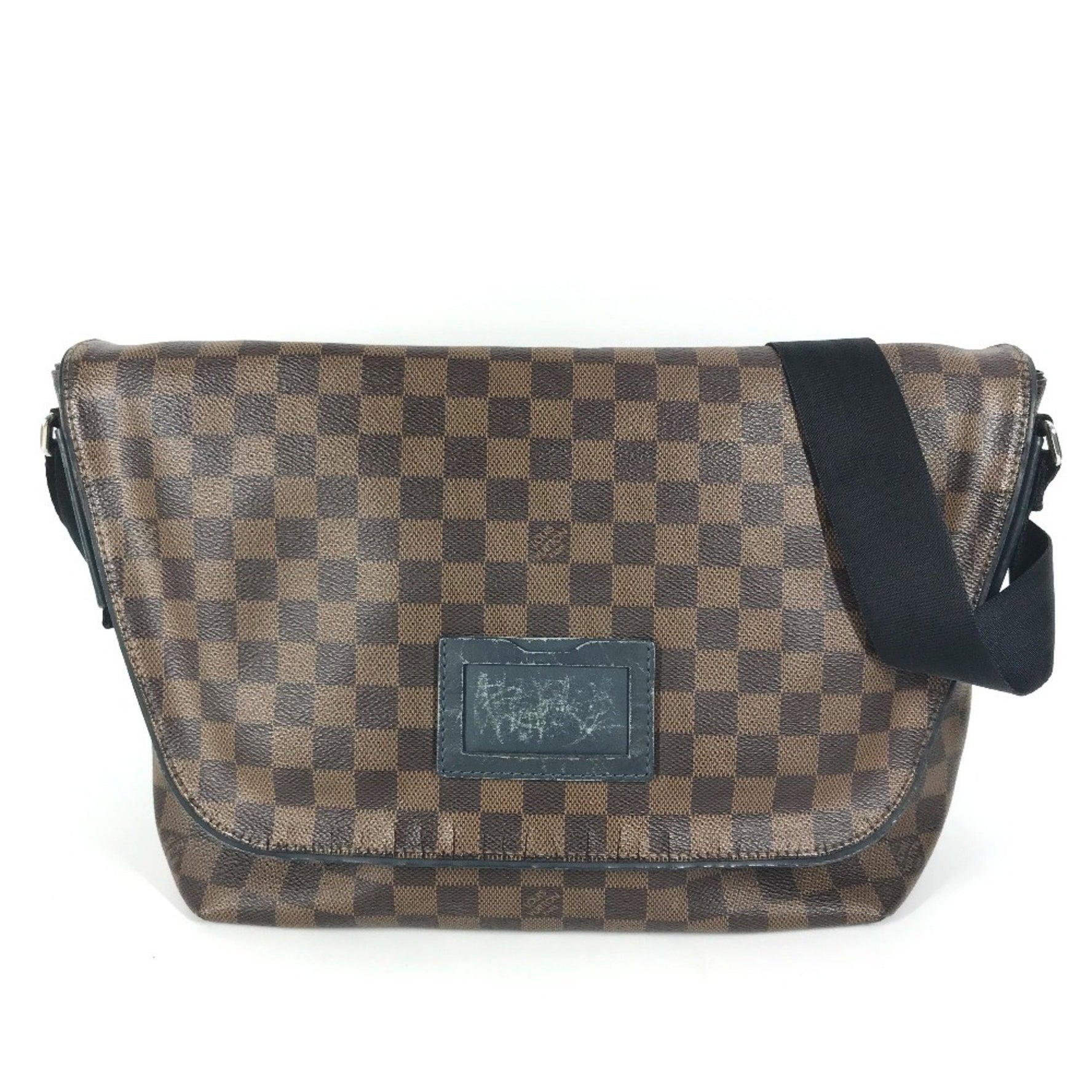 Louis Vuitton Damier Sprinter GM Flap Bag Crossbody Messenger Shoulder Canvas Men's Brown