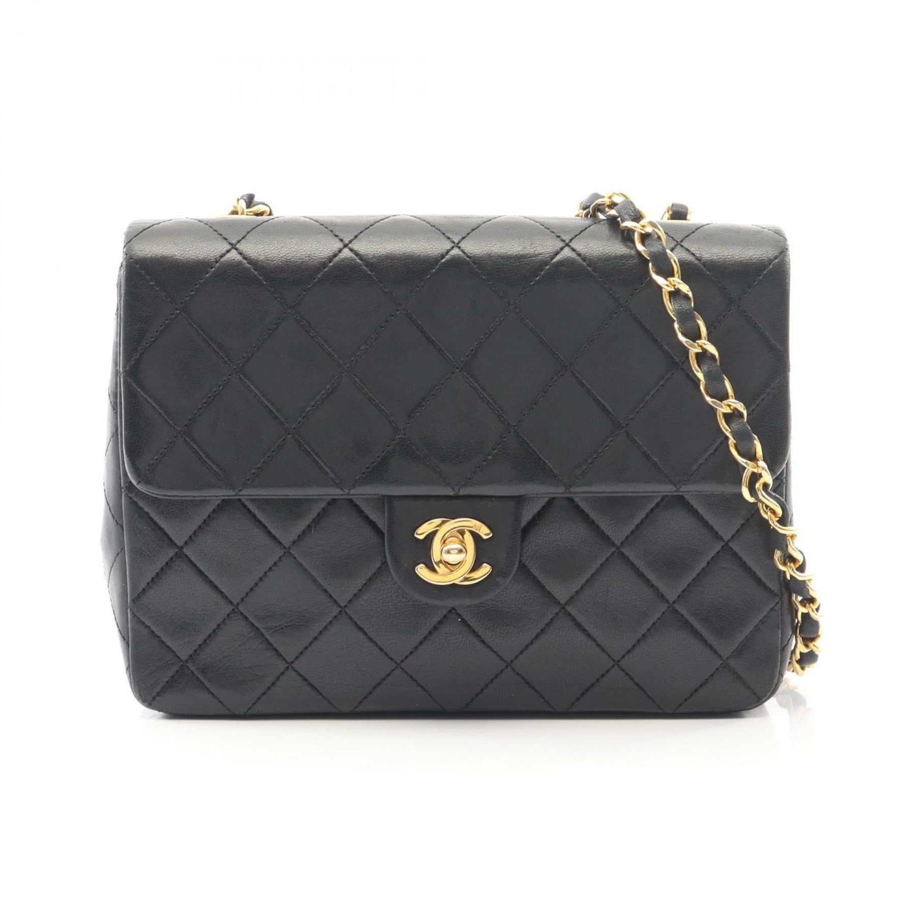 CHANEL Mini Matelasse 20 Shoulder Bag, Lambskin Leather