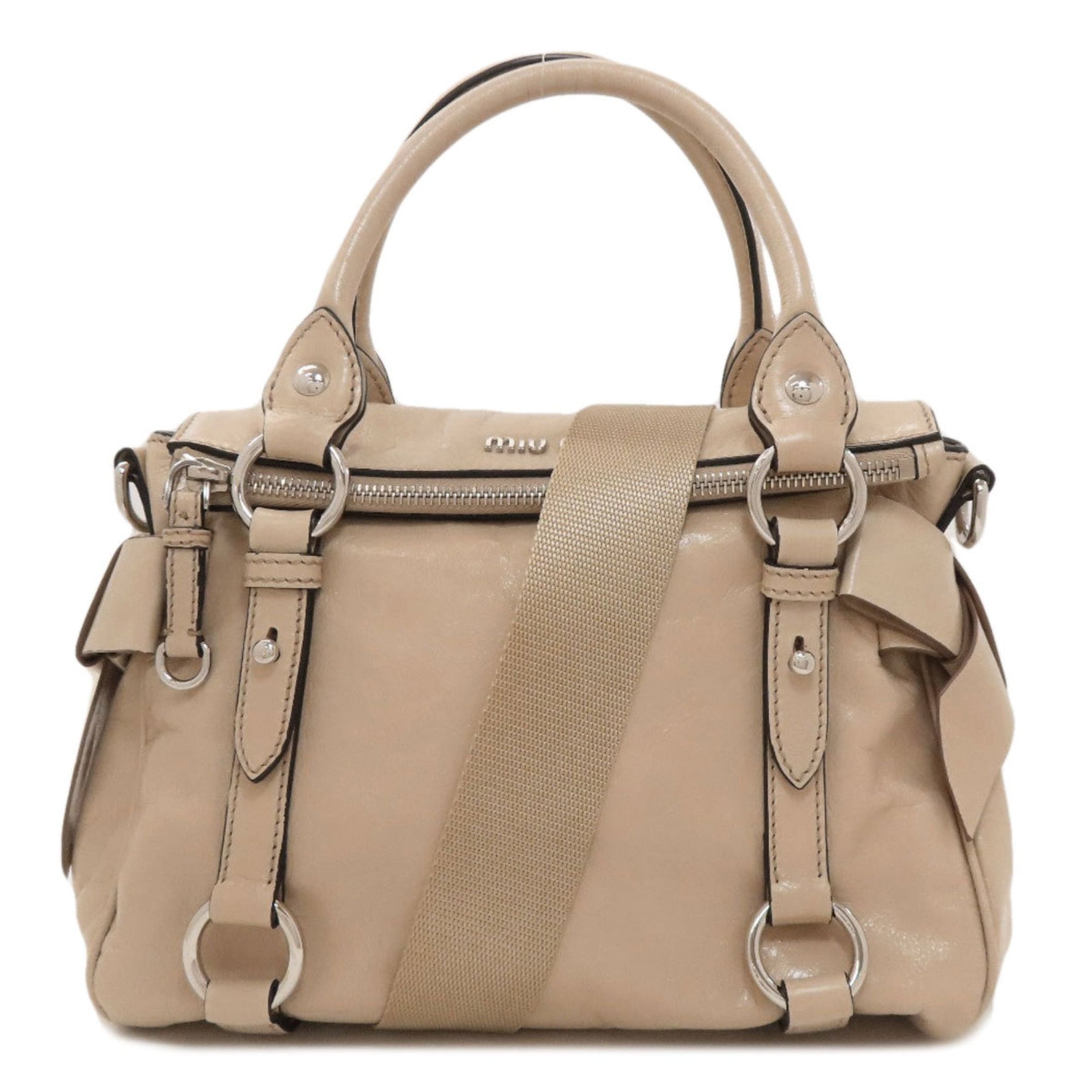 Miu Miu Miu Ribbon Handbag in Calfskin MIUMIU