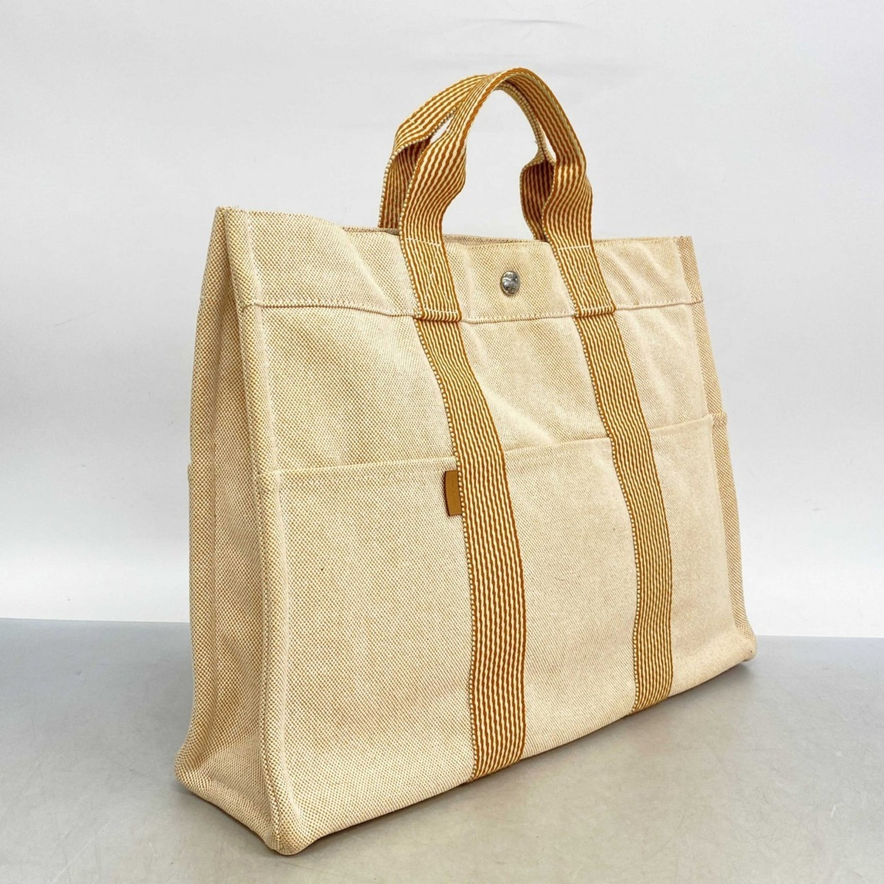 Hermes New Fool Tote MM Canvas Bag