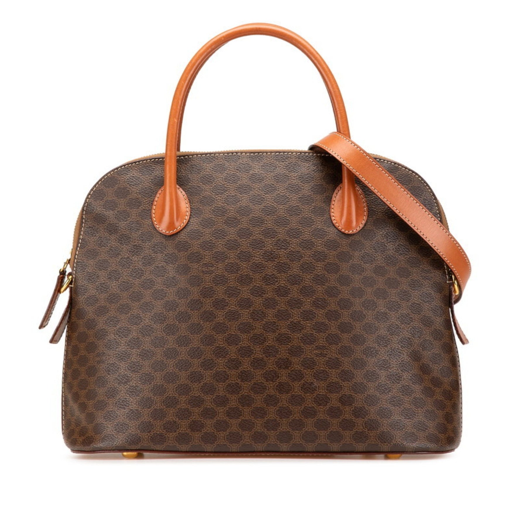 Celine Macadam Handbag Shoulder Bag PVC Leather
