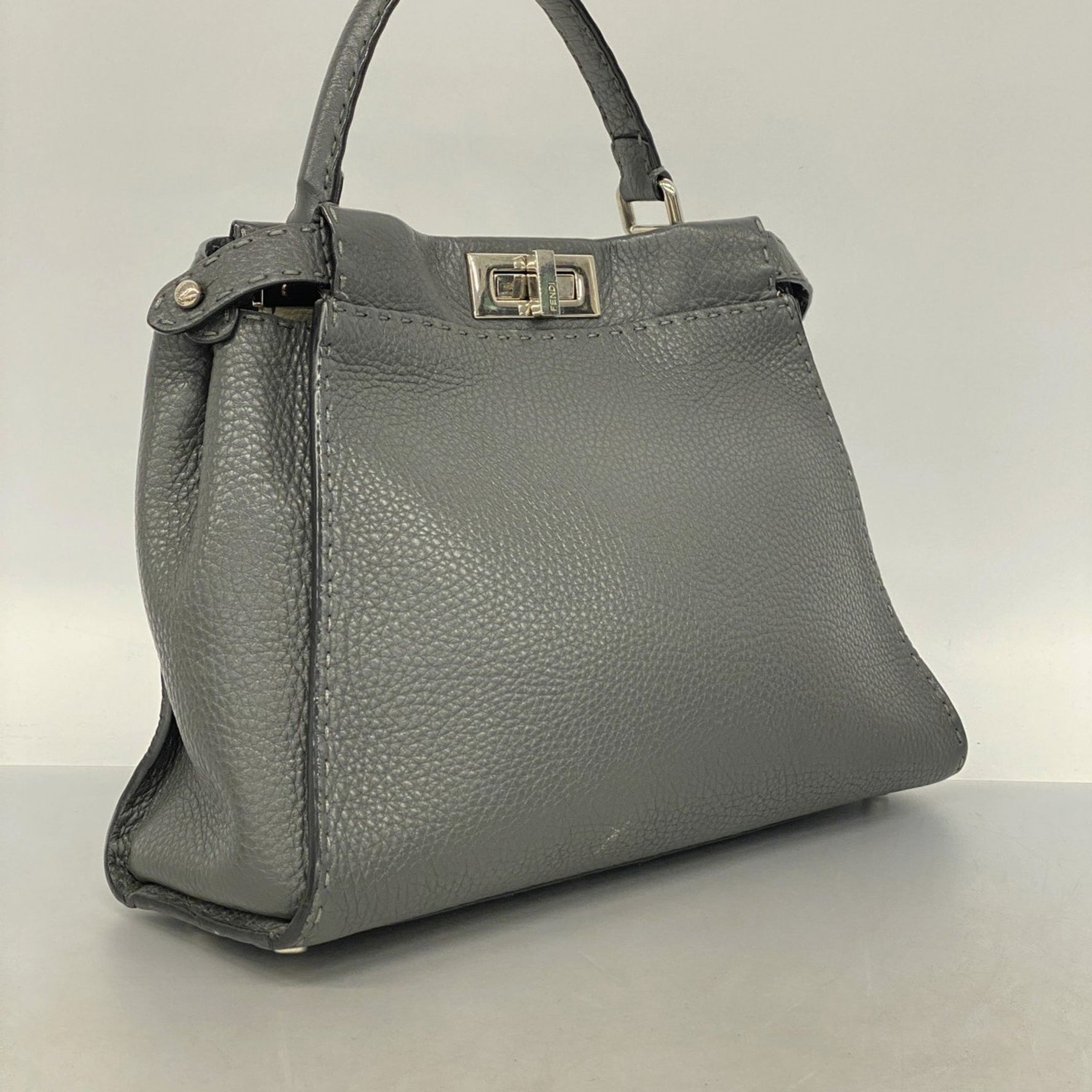 Fendi Selleria Peekaboo Leather Handbag, Bag