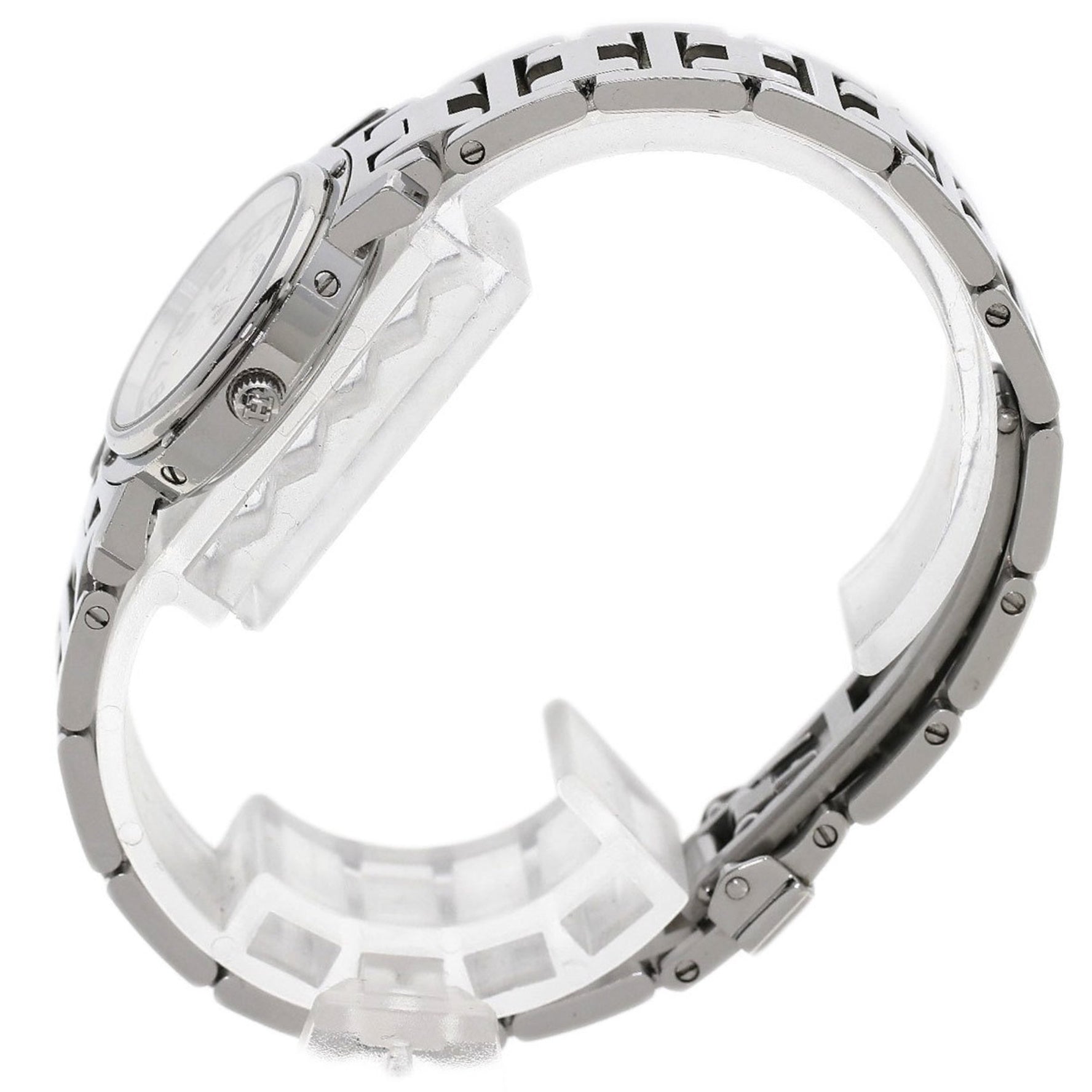 Hermes Clipper Nacle Watch Stainless Steel SS Ladies