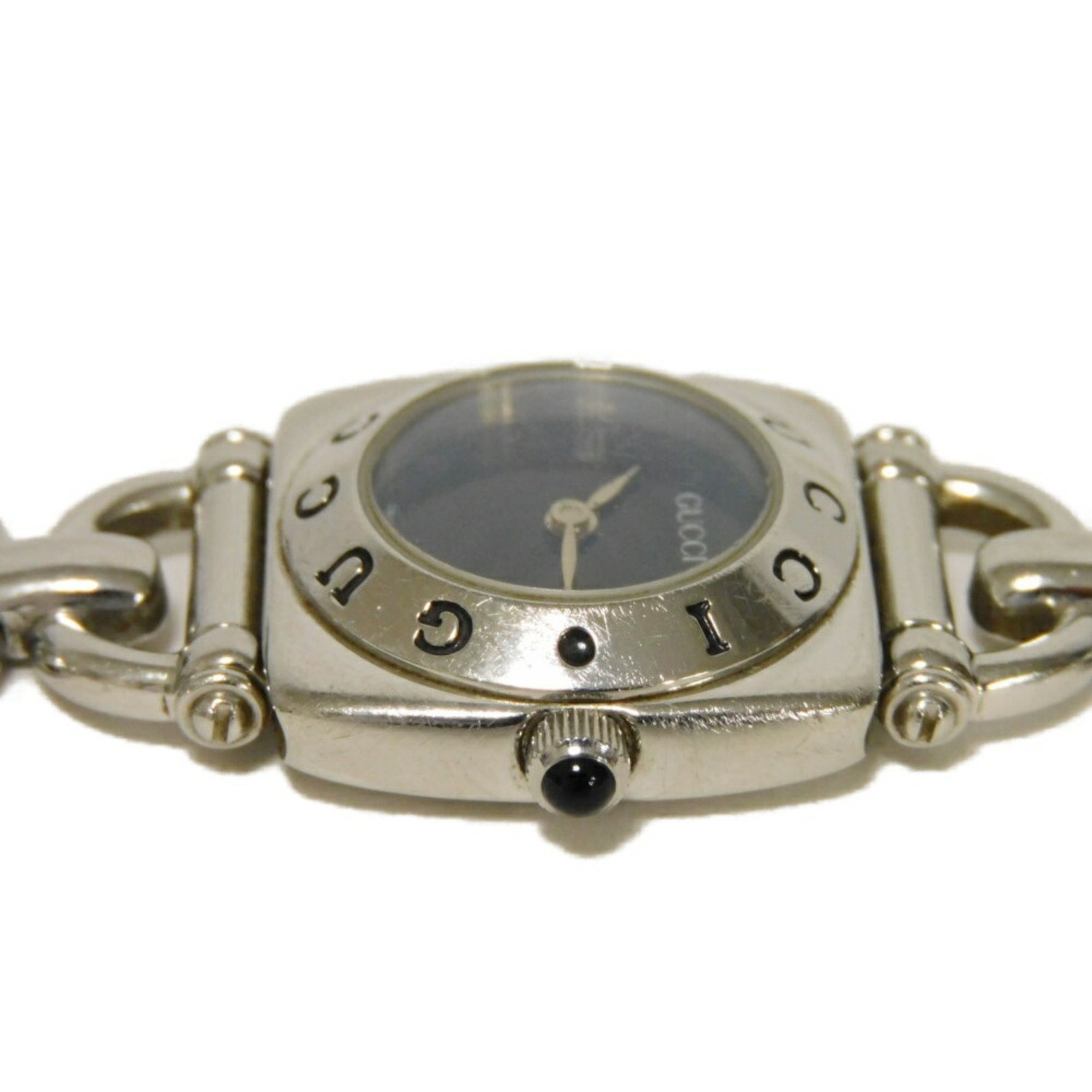 Gucci Horsebit Watch with Black Dial and Quartz Movement, Square