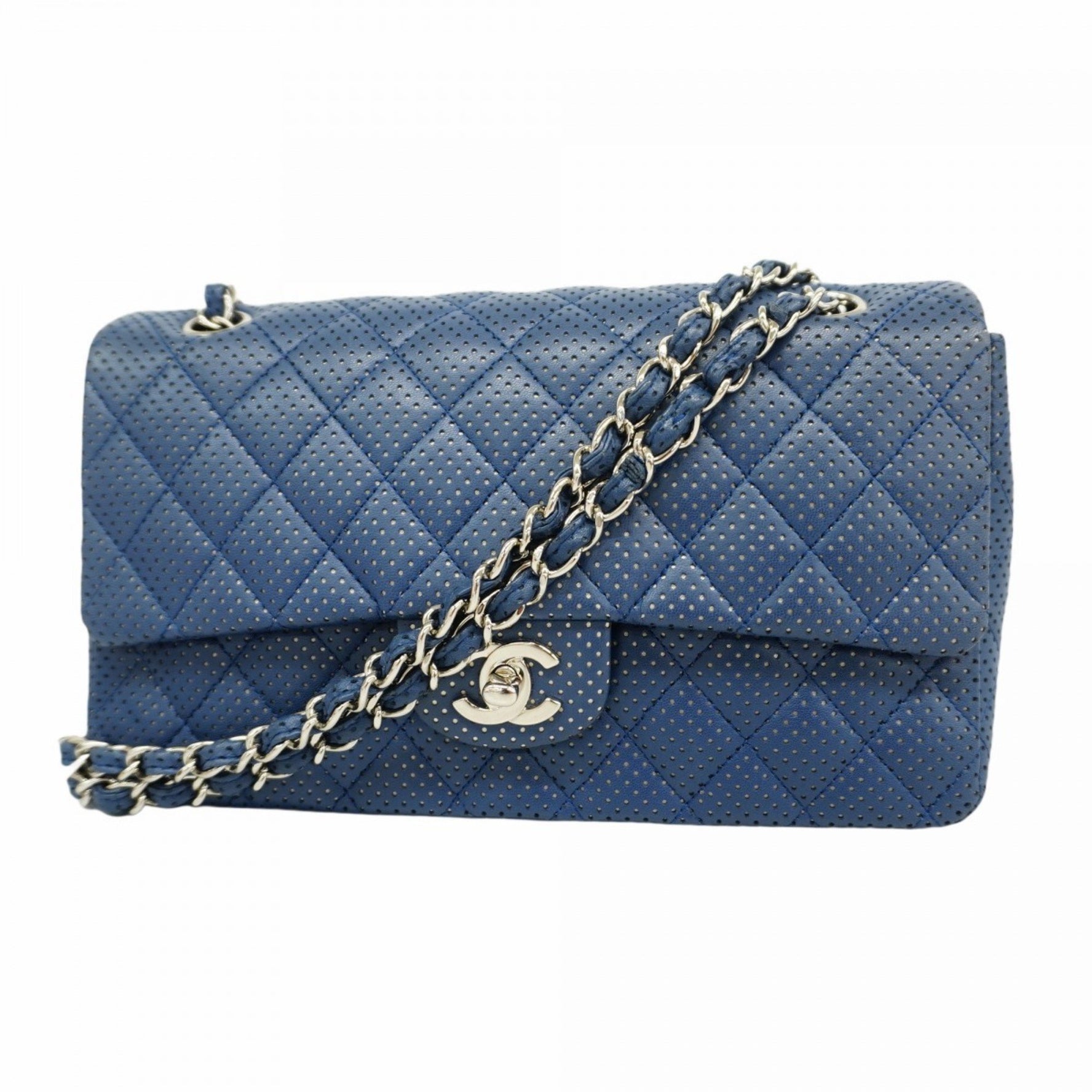 Chanel Shoulder Bag Matelasse W Chain Lambskin