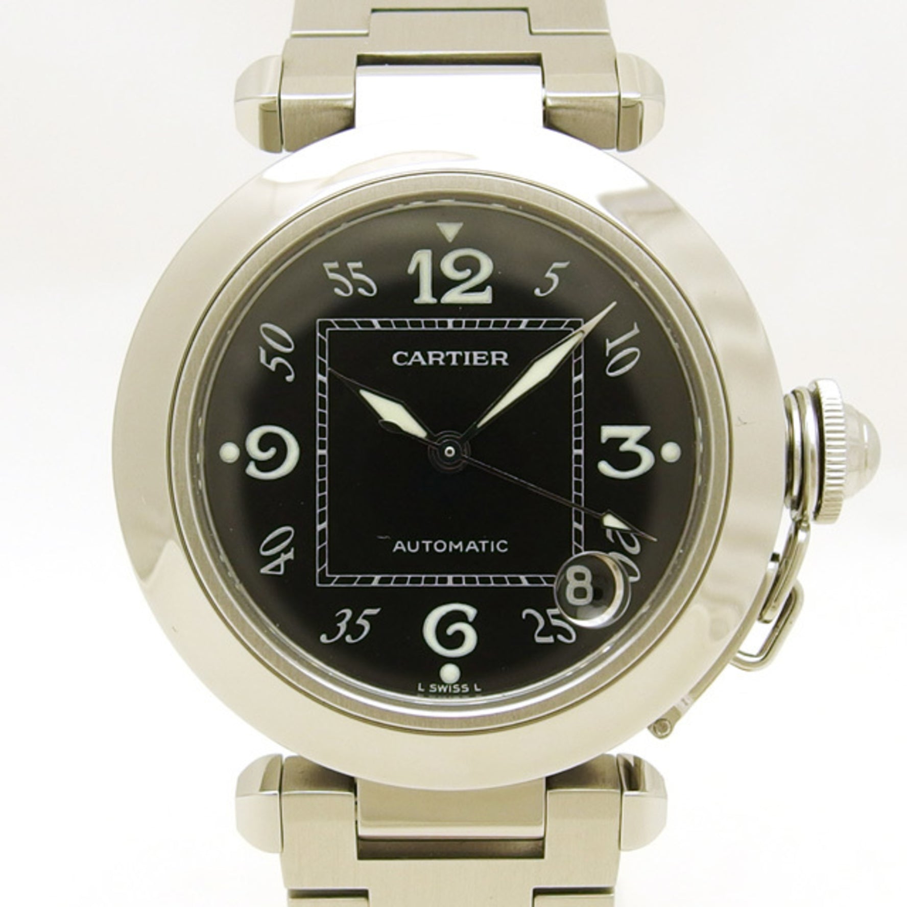 Cartier Pasha C black dial SS